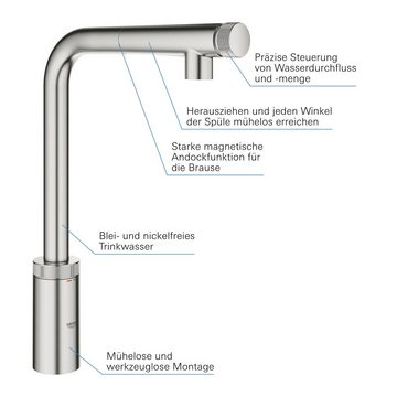 Grohe Spültischarmatur Minta mit hohem Auslauf