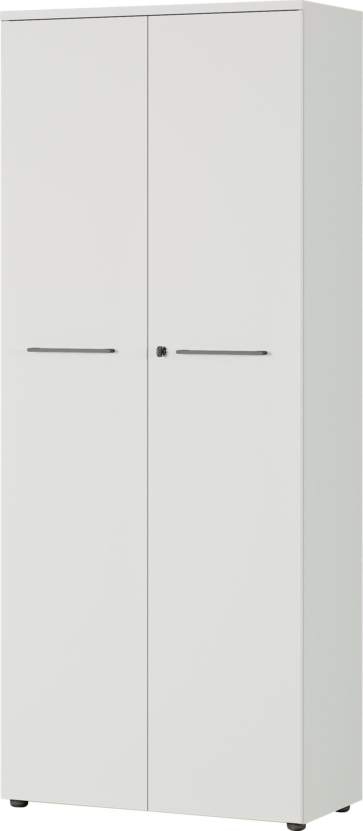 GERMANIA Aktenschrank GW-Agenda, Mehrzweckschrank, abschließbar, optional mit 2 offenen Fächern, Maße 80x197 cm, Made in Germany