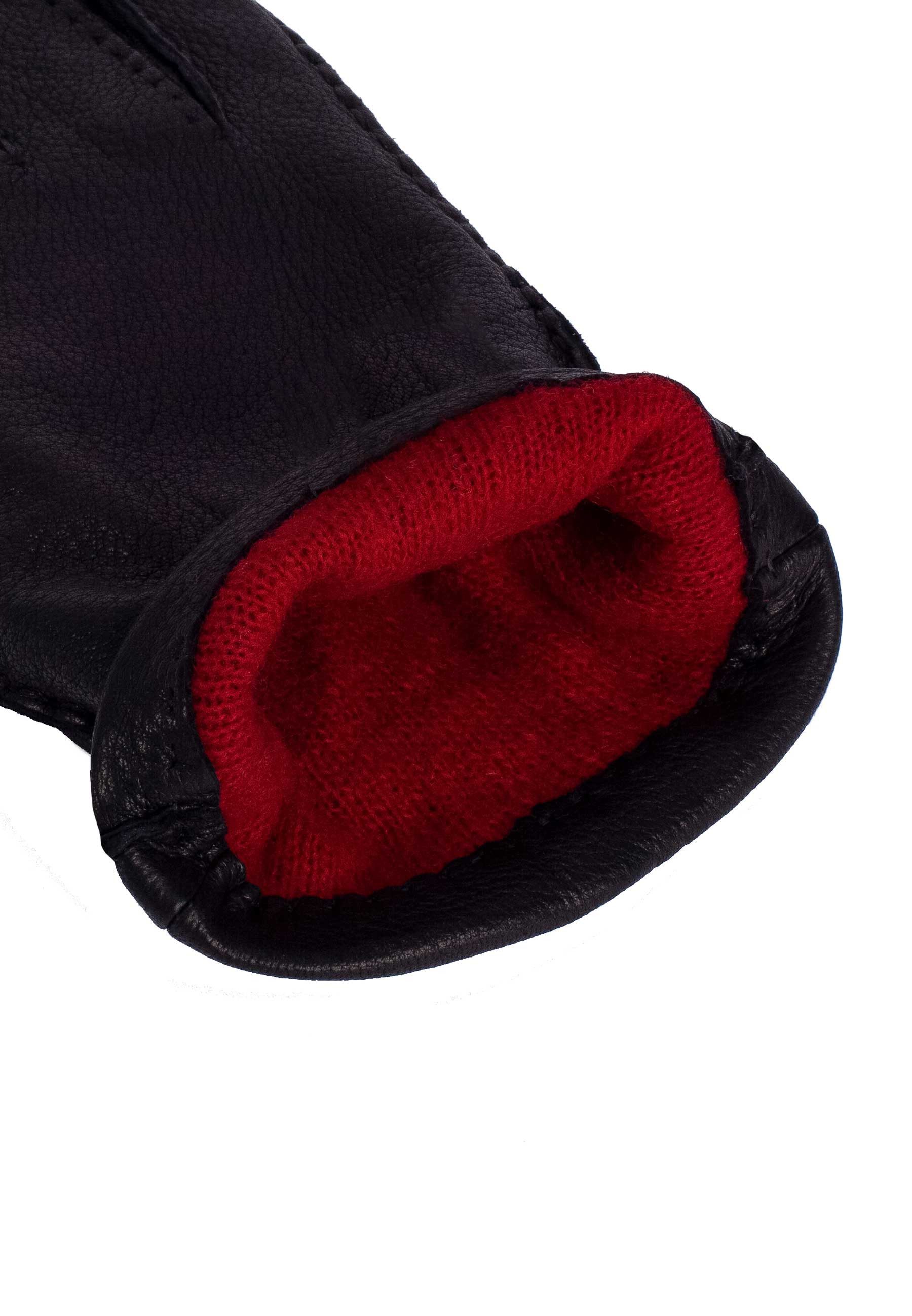 KESSLER Lederhandschuhe Style Charles Touch (Paar, 1-St., Handschuhe) softes Hirschleder, warmes Strickfutter