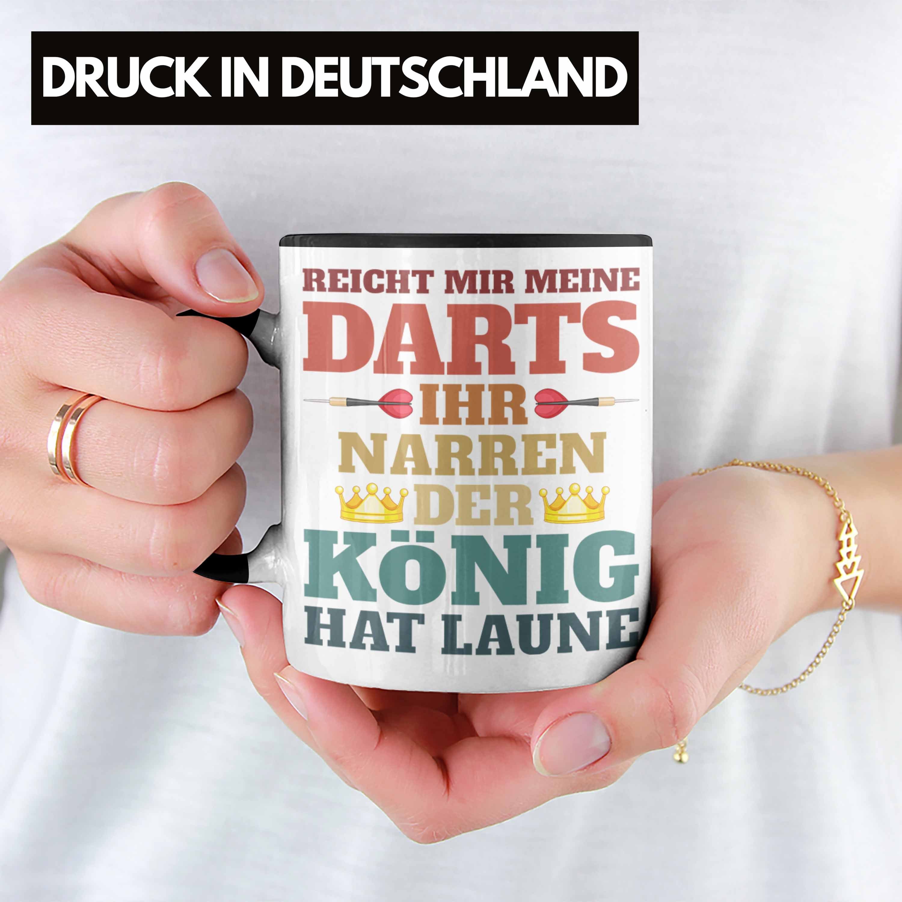 Tasse Geschenkidee Mir Männer Reicht Schwarz Dartpfeil Trendation Trendation Tasse Meine Dart-Spieler - Dart Spruch Darts