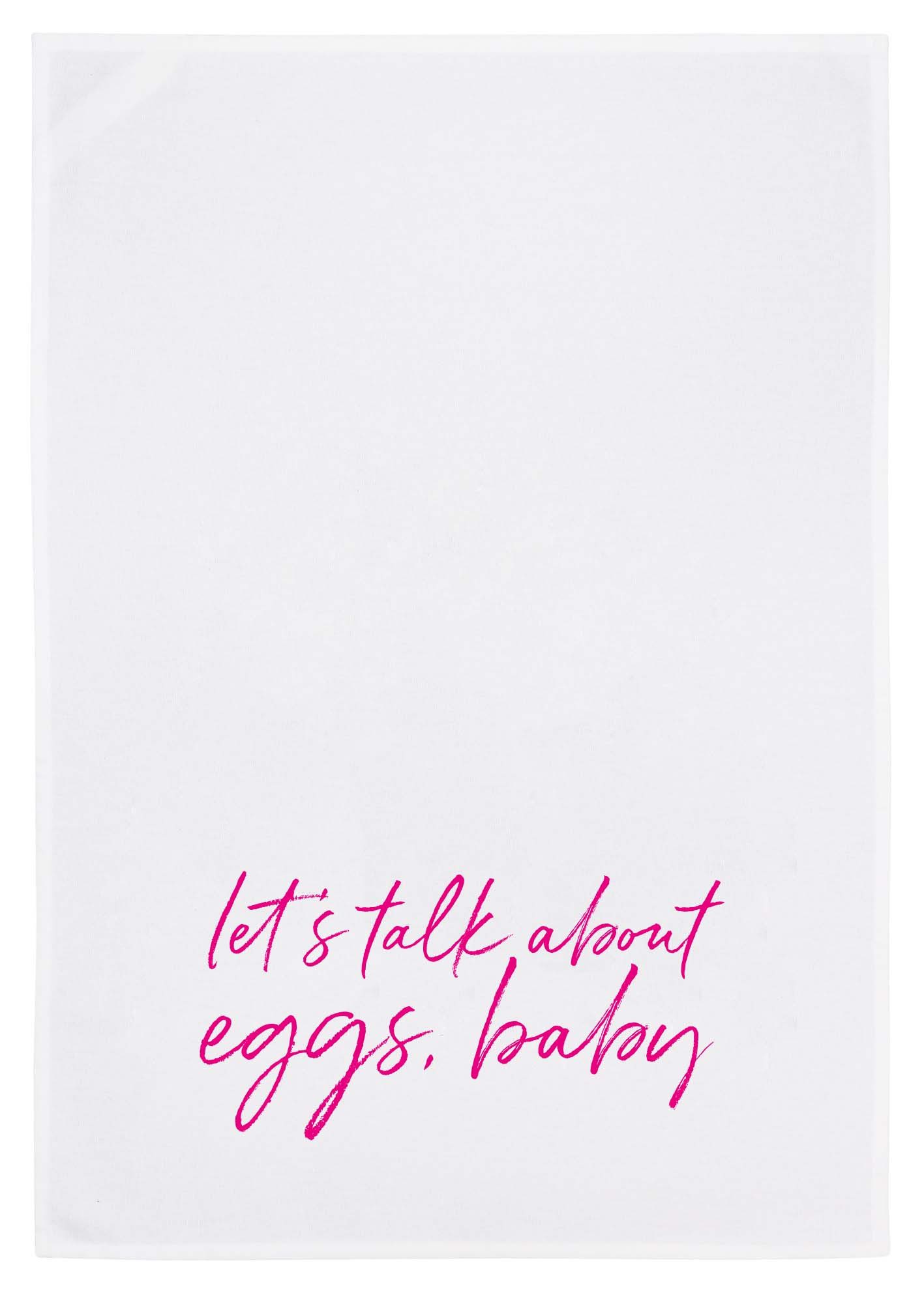 17;30 Hamburg Geschirrtuch Let’s Talk About Eggs, (1-tlg)