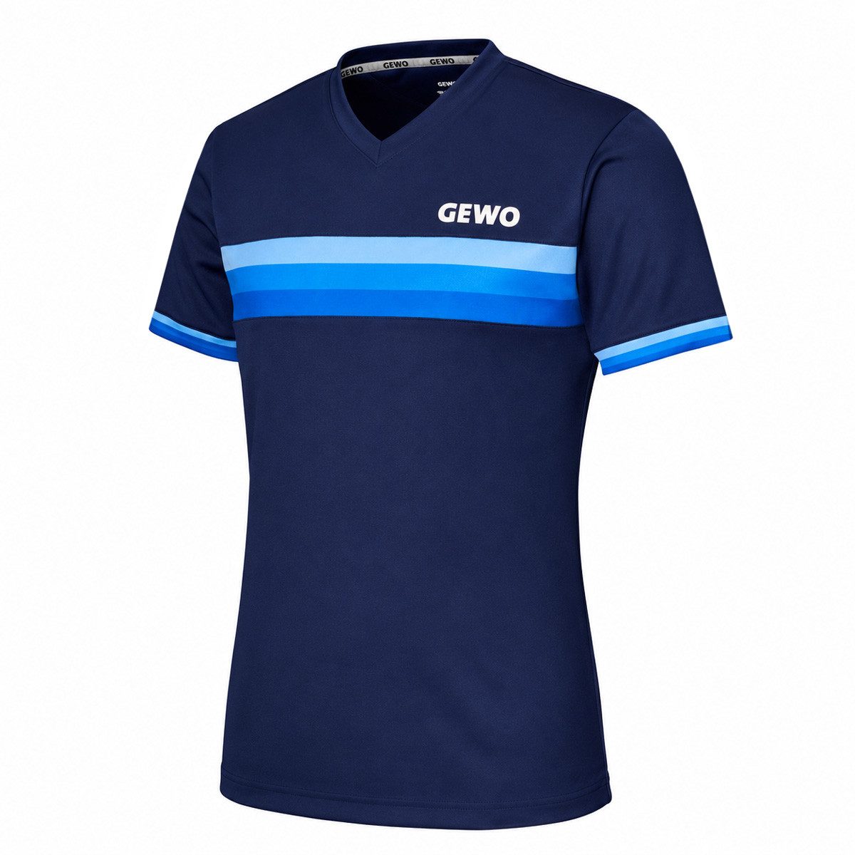 Gewo T-Shirt GEWO Lady Shirt Santiago navy/sky XXXS Damen T-Shirt