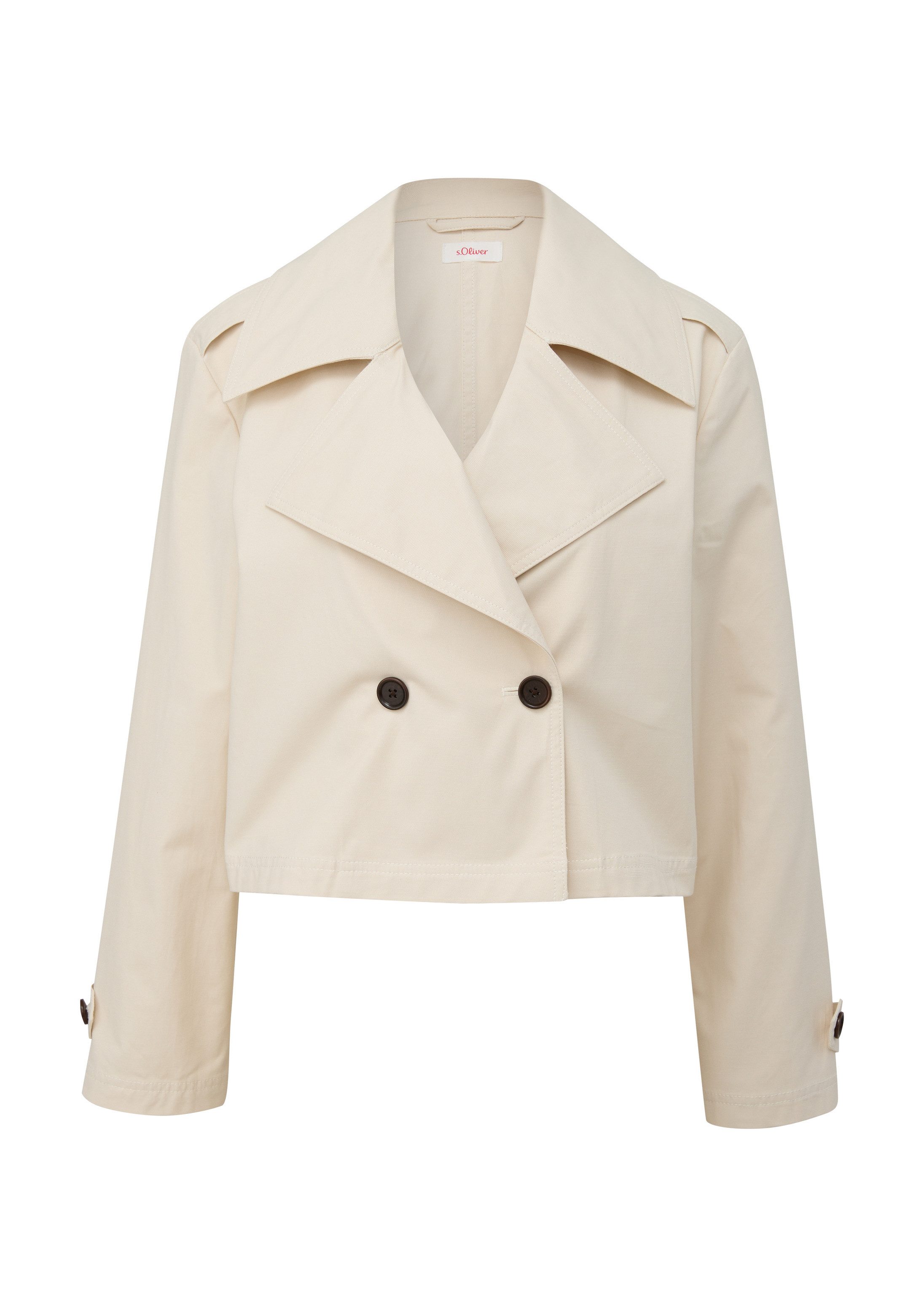 s.Oliver Funktionsjacke Indoor-Jacke Jacke mit Reverskragen