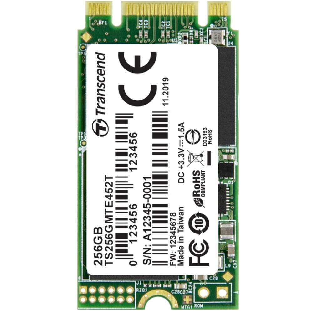 Transcend MTE452T PCIe M.2 SSD TS256GMTE452T SSHD-Hybrid-Festplatte (256 GB)
