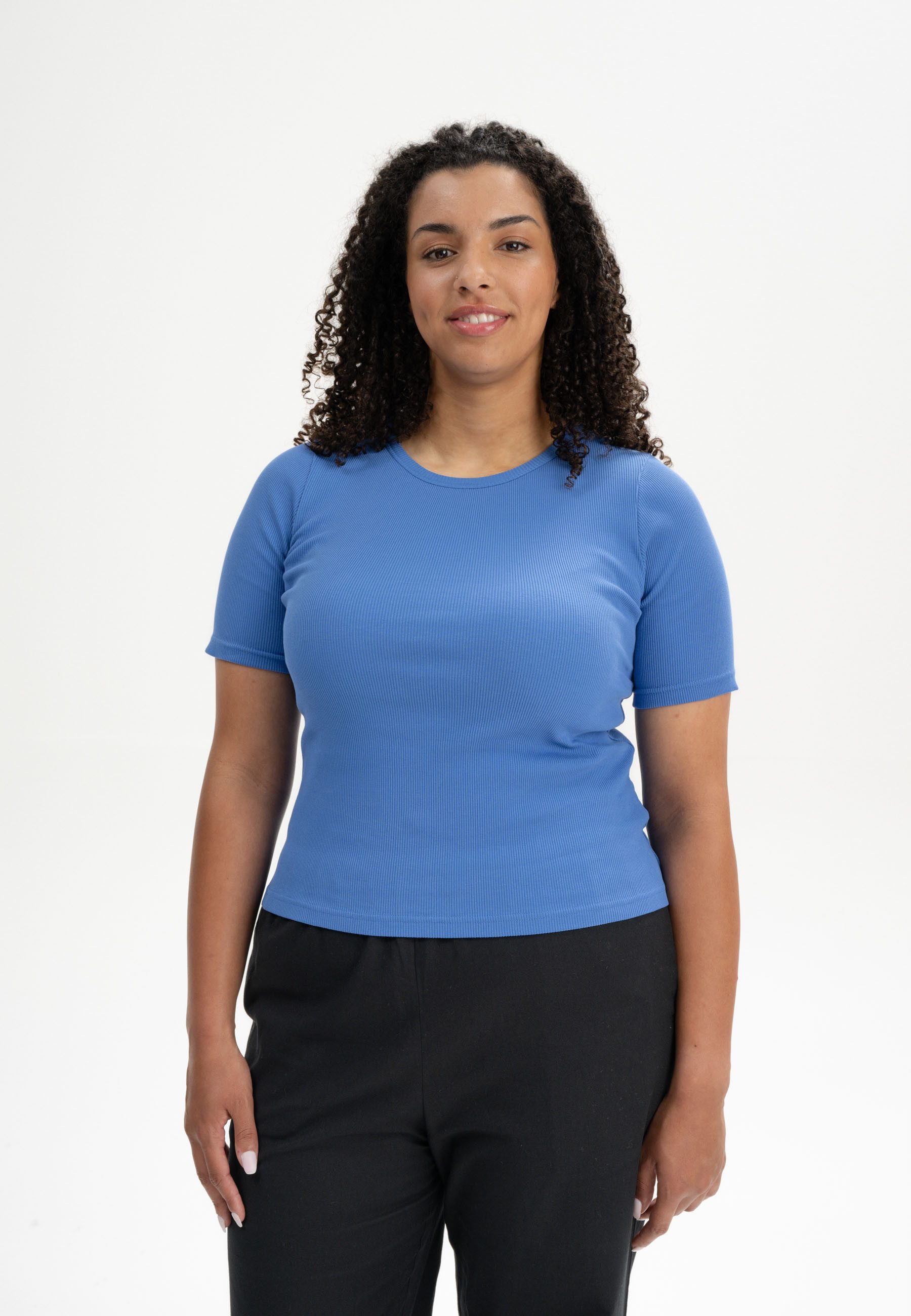 MELA Kurzarmshirt Ripp T-Shirt JASLEEN Kurze günstig online kaufen