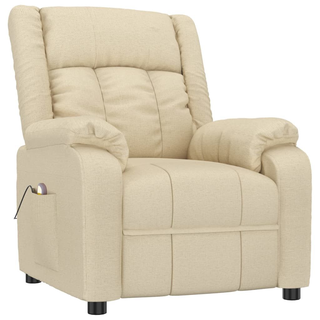 vidaXL Massagesessel Massagesessel Creme Stoff (1-St) günstig online kaufen