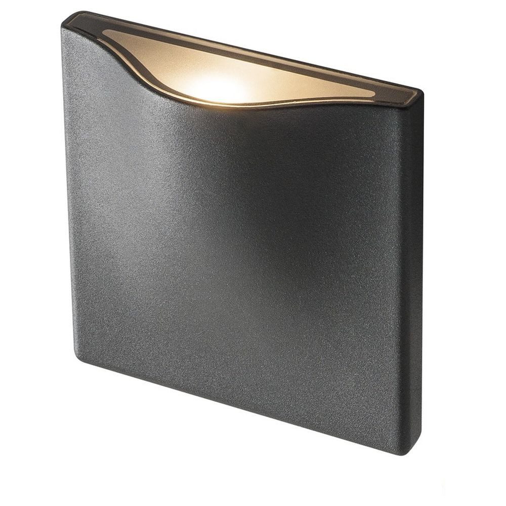 SLV Außen-Wandleuchte LED Wandleuchte Vilua in schwarz 3000K IP54, LED