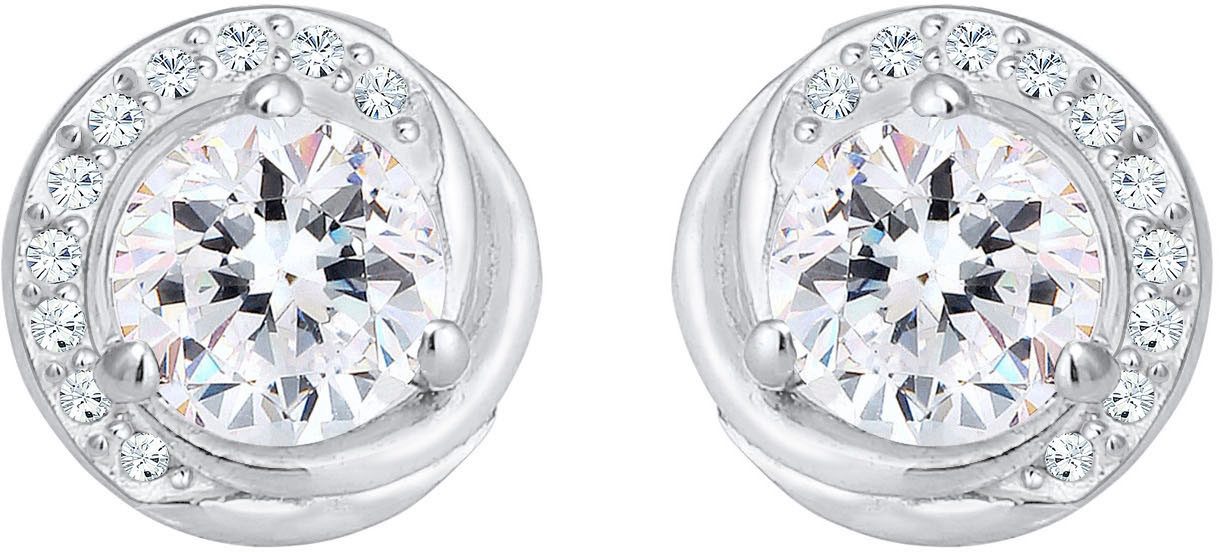 Elli Paar Ohrstecker Schmuck Geschenk Silber 925 Ohrringe, mit Glasstein günstig online kaufen