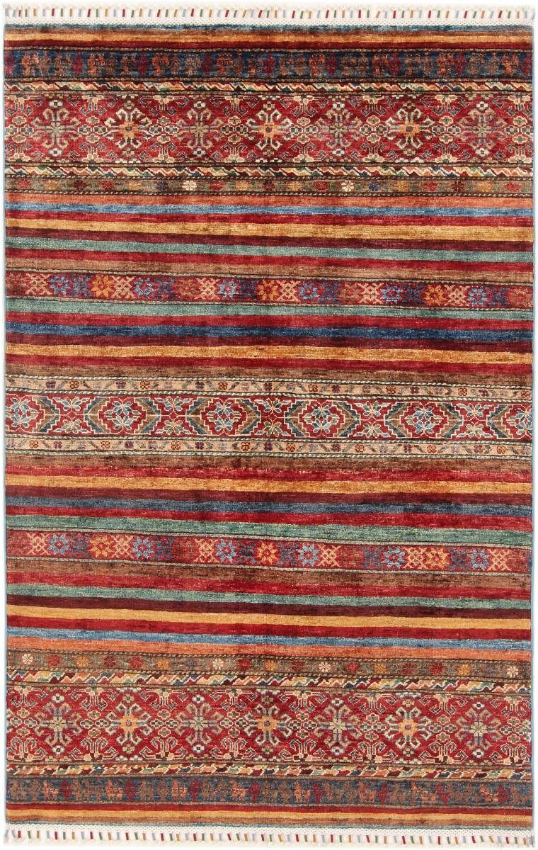 Orientteppich Arijana Shaal 123x188 Handgeknüpfter Orientteppich, Nain Trading, rechteckig, Höhe: 5 mm