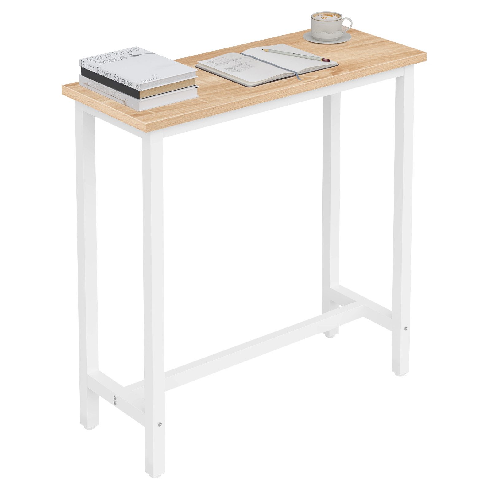 Woltu Bartisch, Bartisch aus Metall, Tischplatte aus MDF, 100x40cm günstig online kaufen