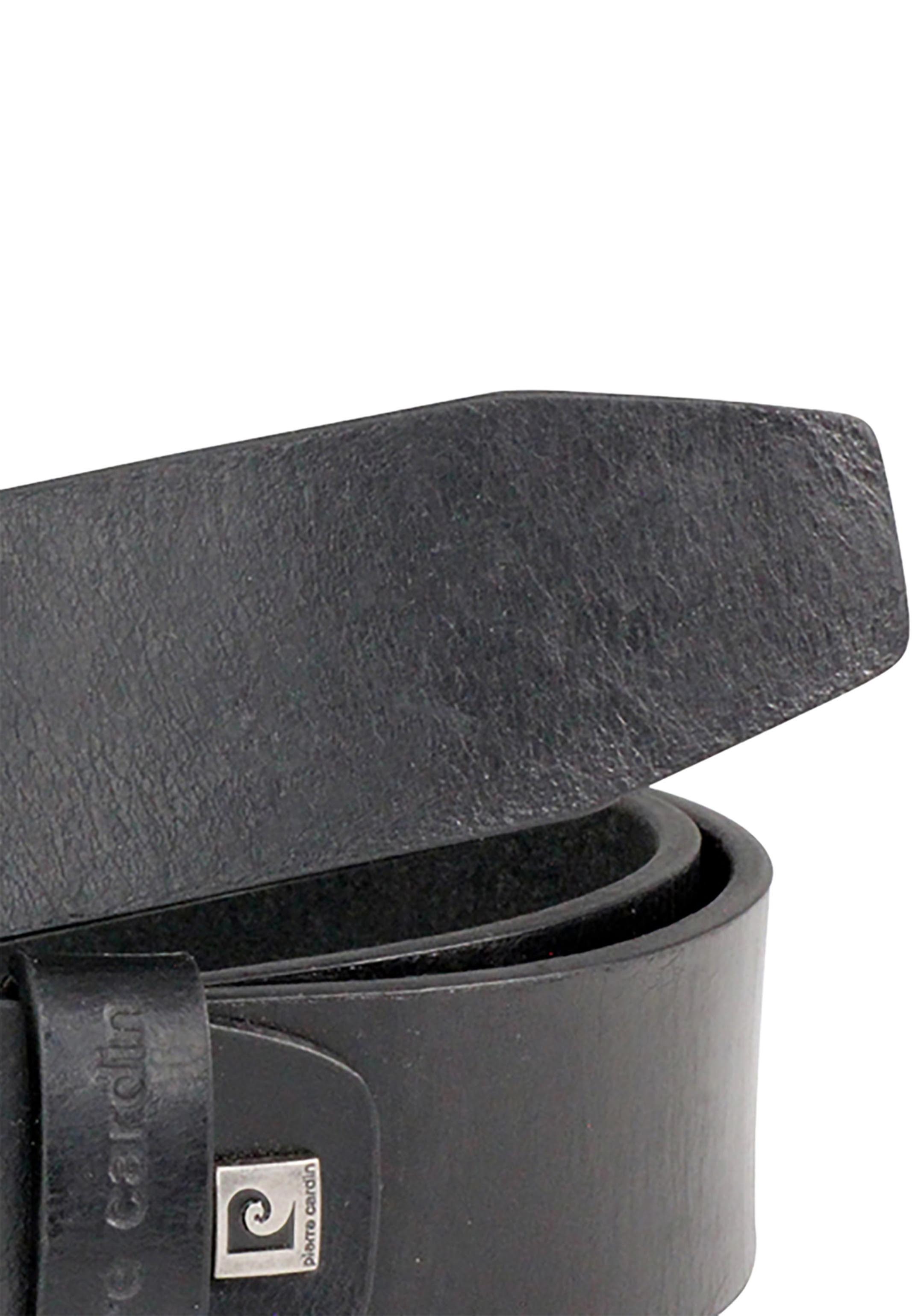Pierre Cardin Ledergürtel Basic (1-St) Ledergürtel - Hochwertige Verarbeitung, Silberne Metallschnalle