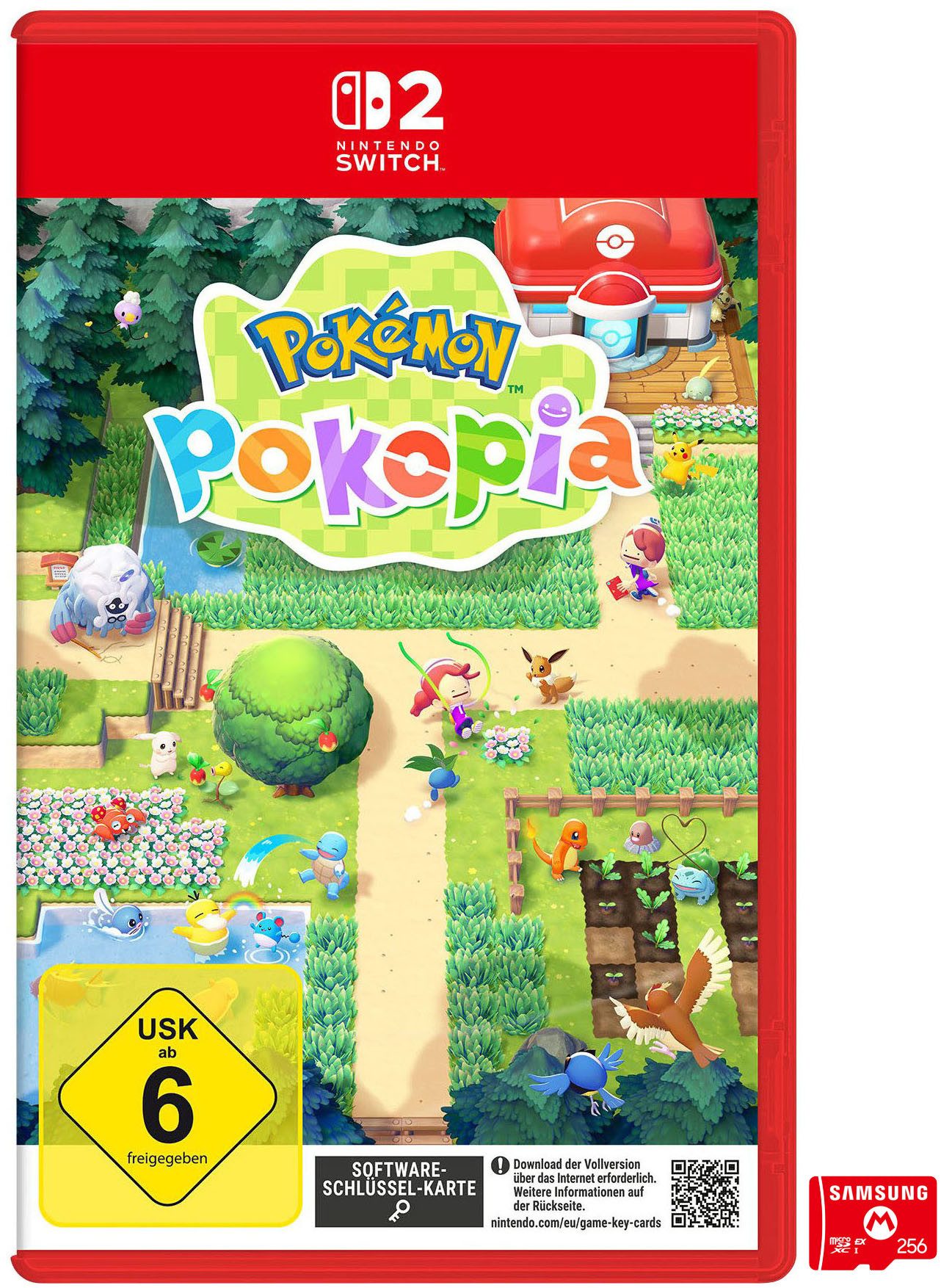 Pokémon Pokopia + microSDXC 256 GB (Mario Design) Speicherkarte Nintendo Switch 2