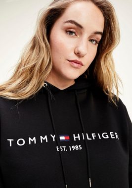 Tommy Hilfiger Curve Kapuzensweatshirt »RV TH ESS HILFIGER HOODIE LS« mit gesticktem Tommy Hilfiger Linear Logo-Schriftzug