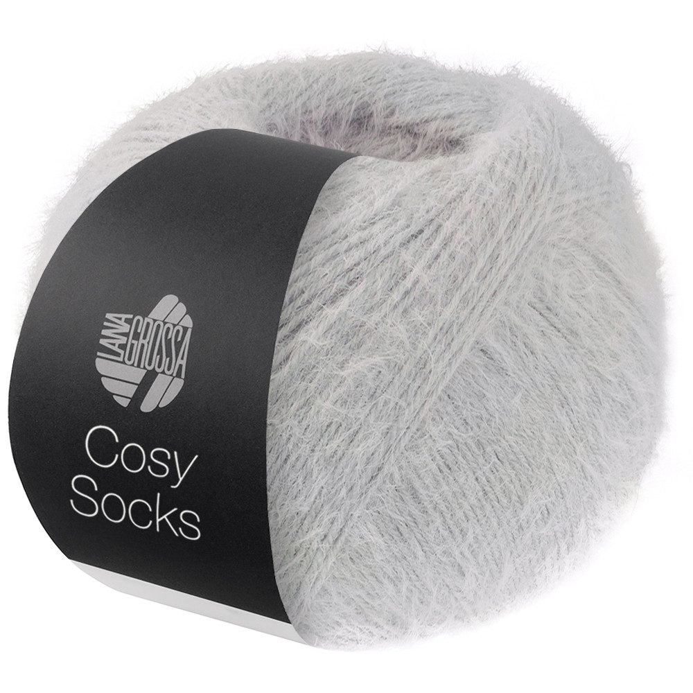 LANA GROSSA Meilenweit 100 g COSY SOCKS Häkelwolle, 420 m (Flauschige Sockenwolle mit Merinowolle, waschmaschinenfest), 100 g