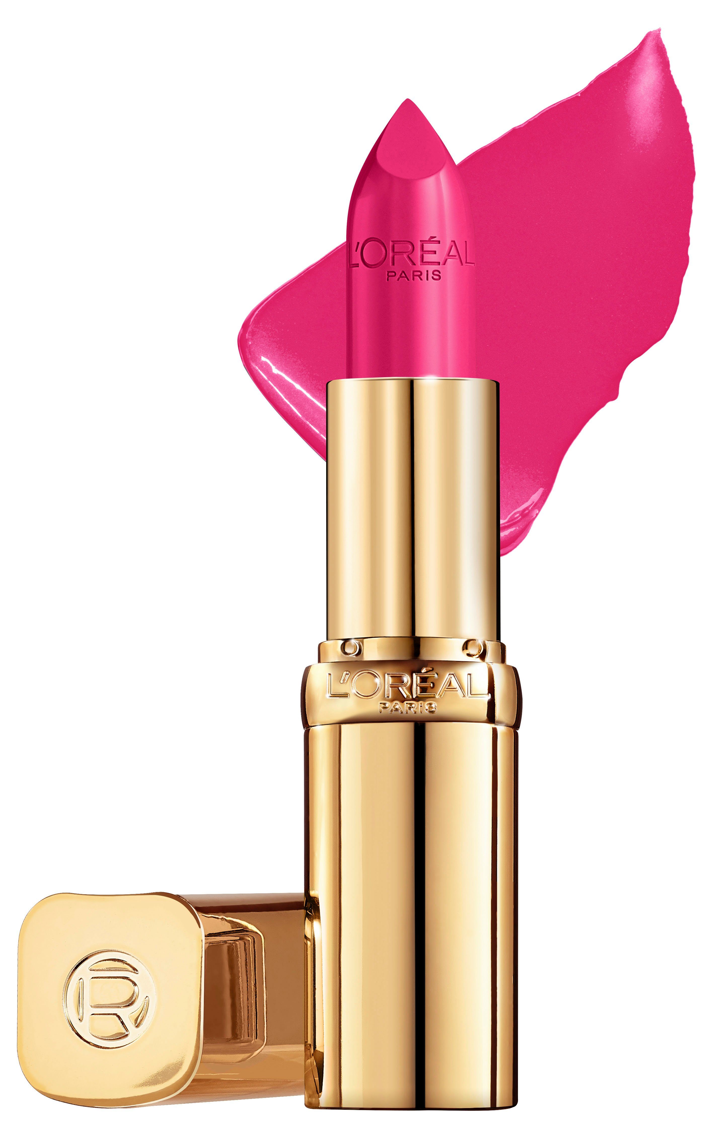 L'ORÉAL PARIS Lippenstift COLOR RICHE SATIN, mit Bienenwachs und Argan-Öl, bis zu 12H Feuchtigkeit, langer Halt