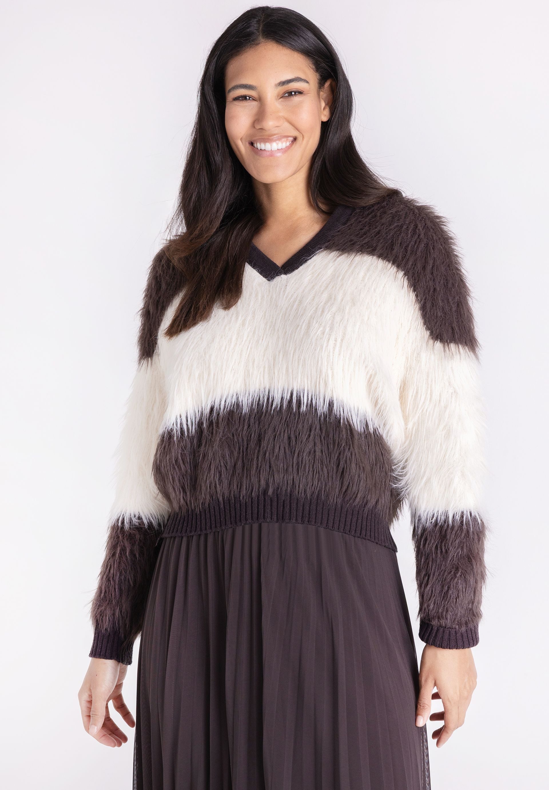 TUZZI Strickpullover mit Rippbündchen