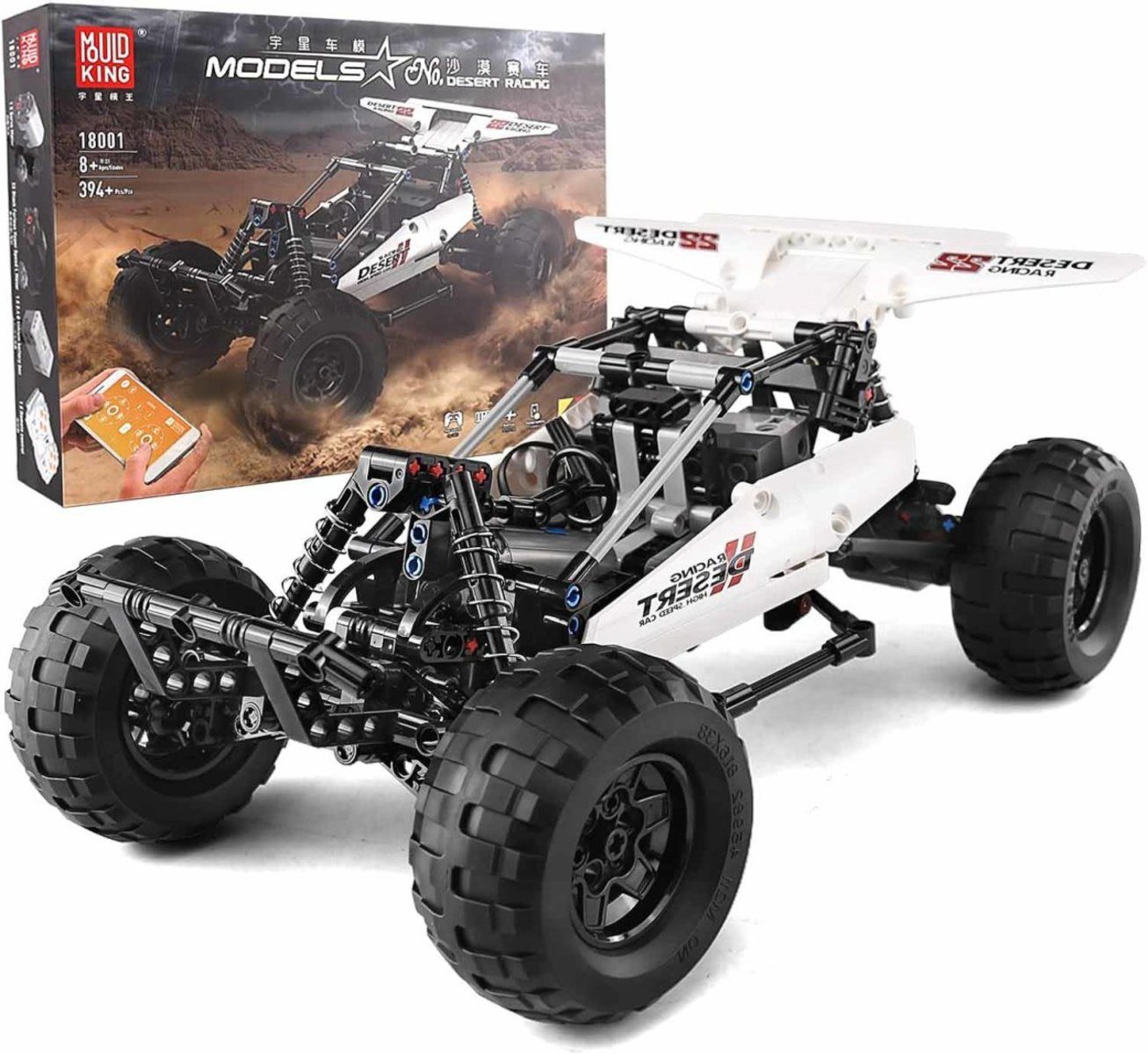 Mould King Mould King 18001 Desert Racing Wüsten-Gelände-Rennwagen inkl Spielbausteine