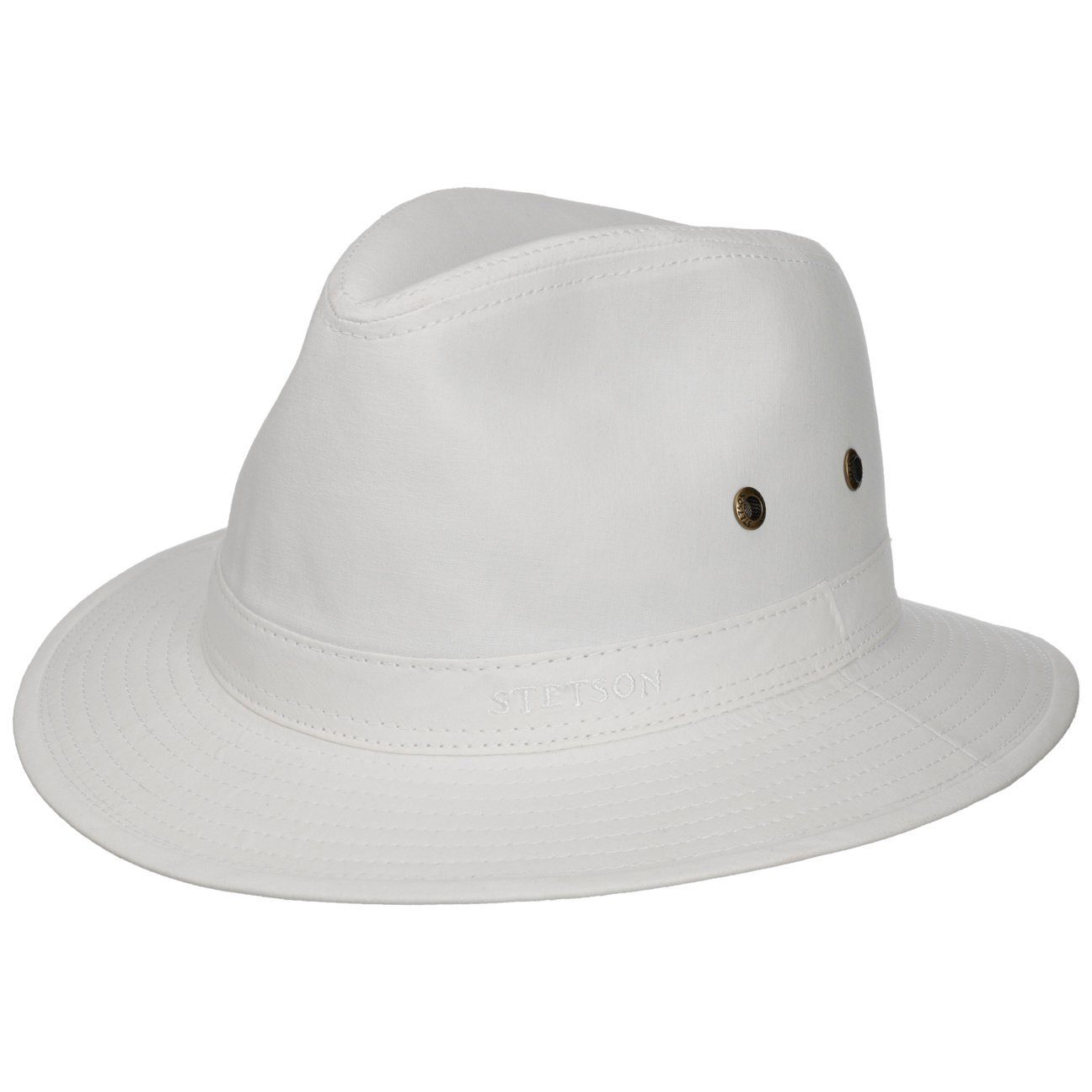 Stetson Baumwollhut weiß Futter mit Sonnenhut (1-St)