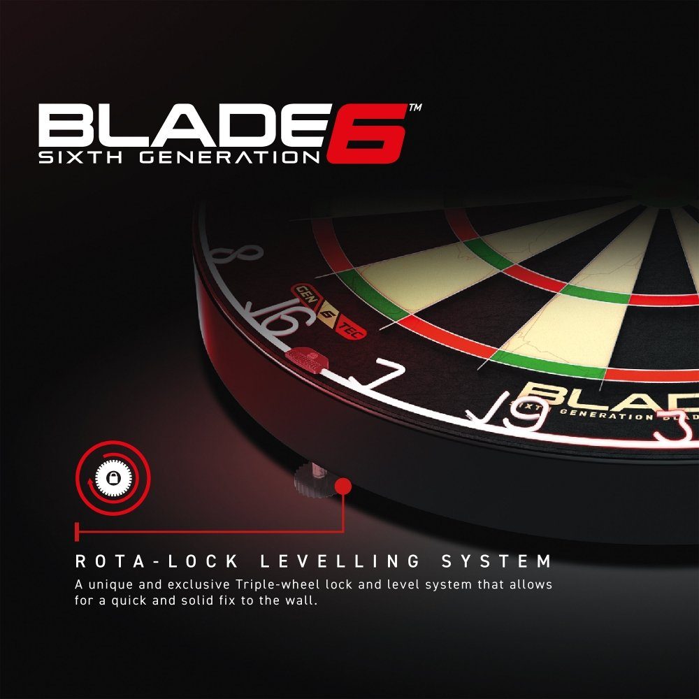 Winmau Dartscheibe Dartboard Original Blade 6 + 2 Steeldart Sets Broadside Brass, (Spar-Set, mit Dartpfeilen)