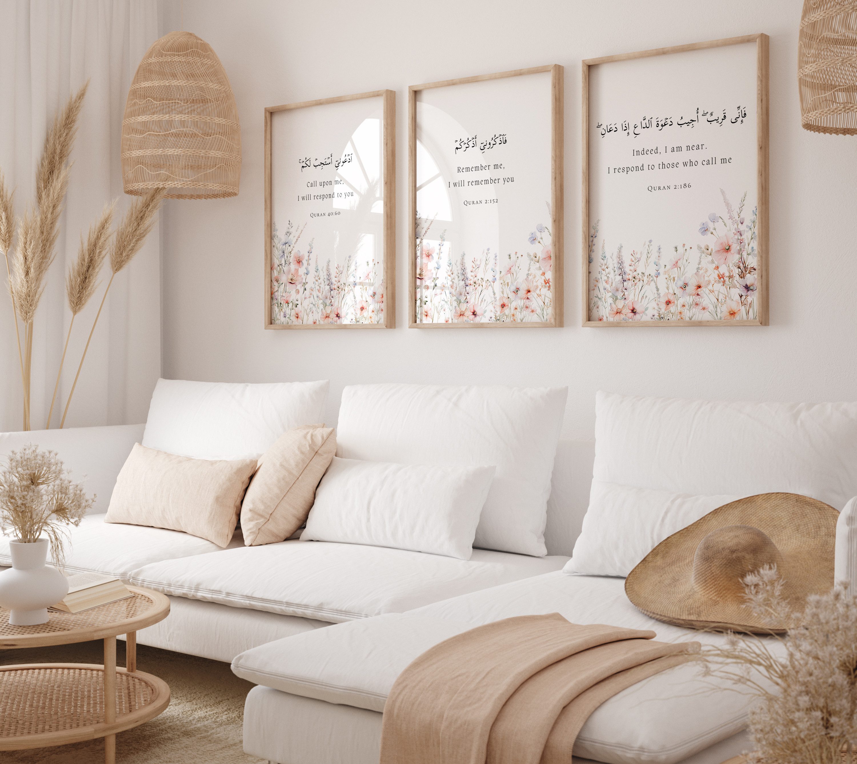 WANDKIND Poster Floral Quran Set Premium IP722, Islamisches Poster günstig online kaufen