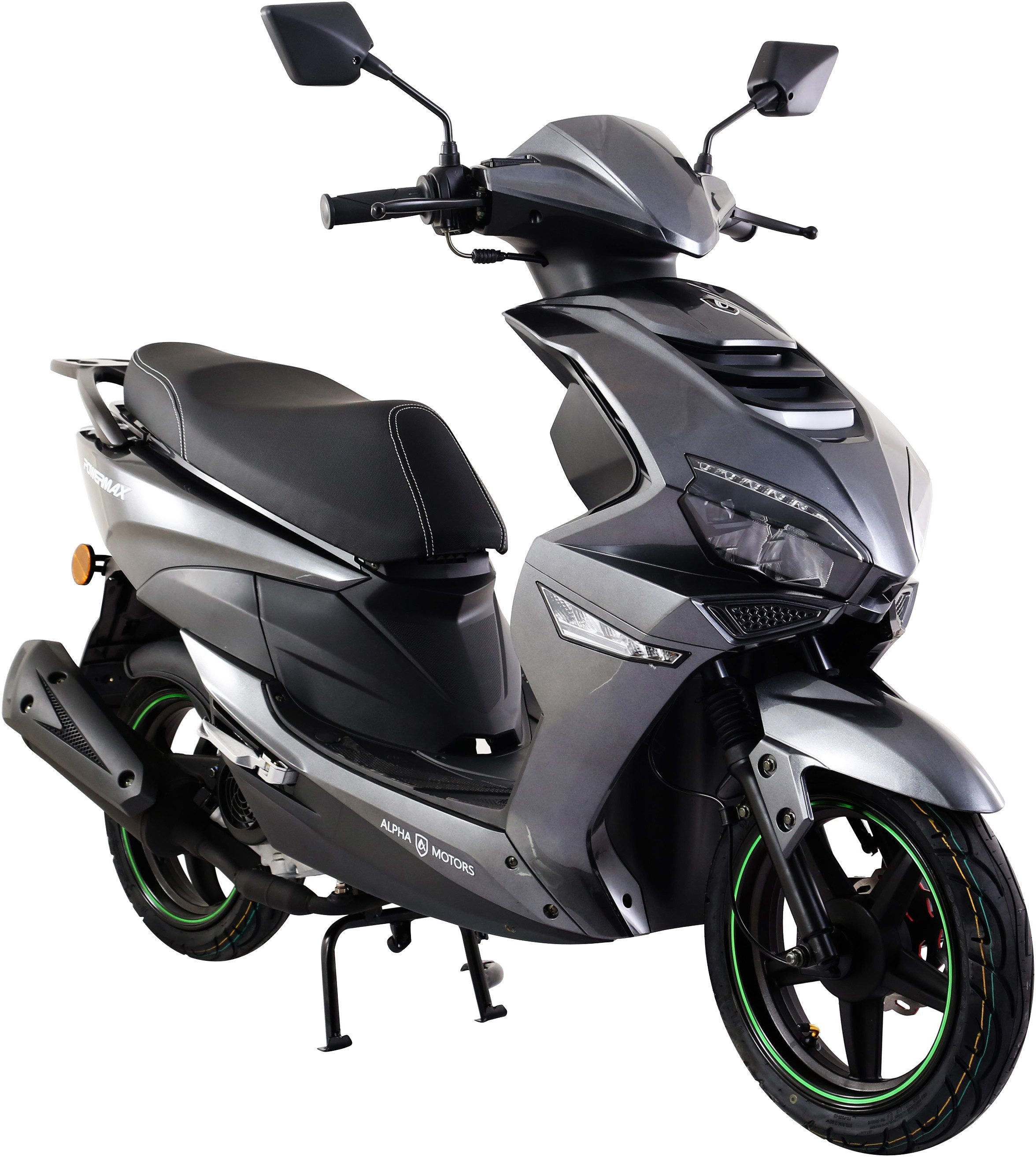 Alpha Motors Motorroller Powermax 50 ccm 45 kmh EURO 5 (mit/ohne Topcase), 50 ccm, 45 km/h, Euro 5