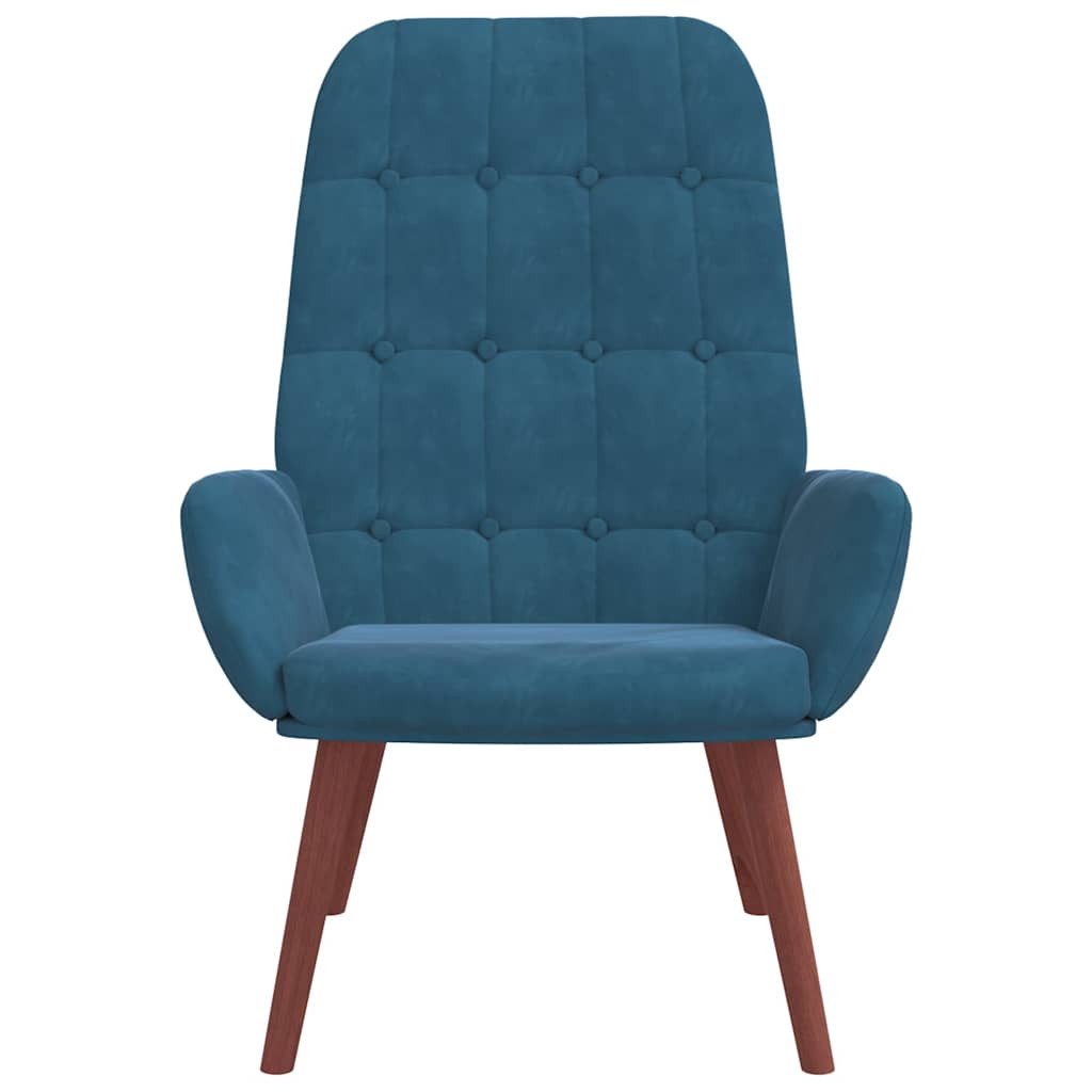 vidaXL Sessel Relaxsessel Blau Samt (1-St) günstig online kaufen