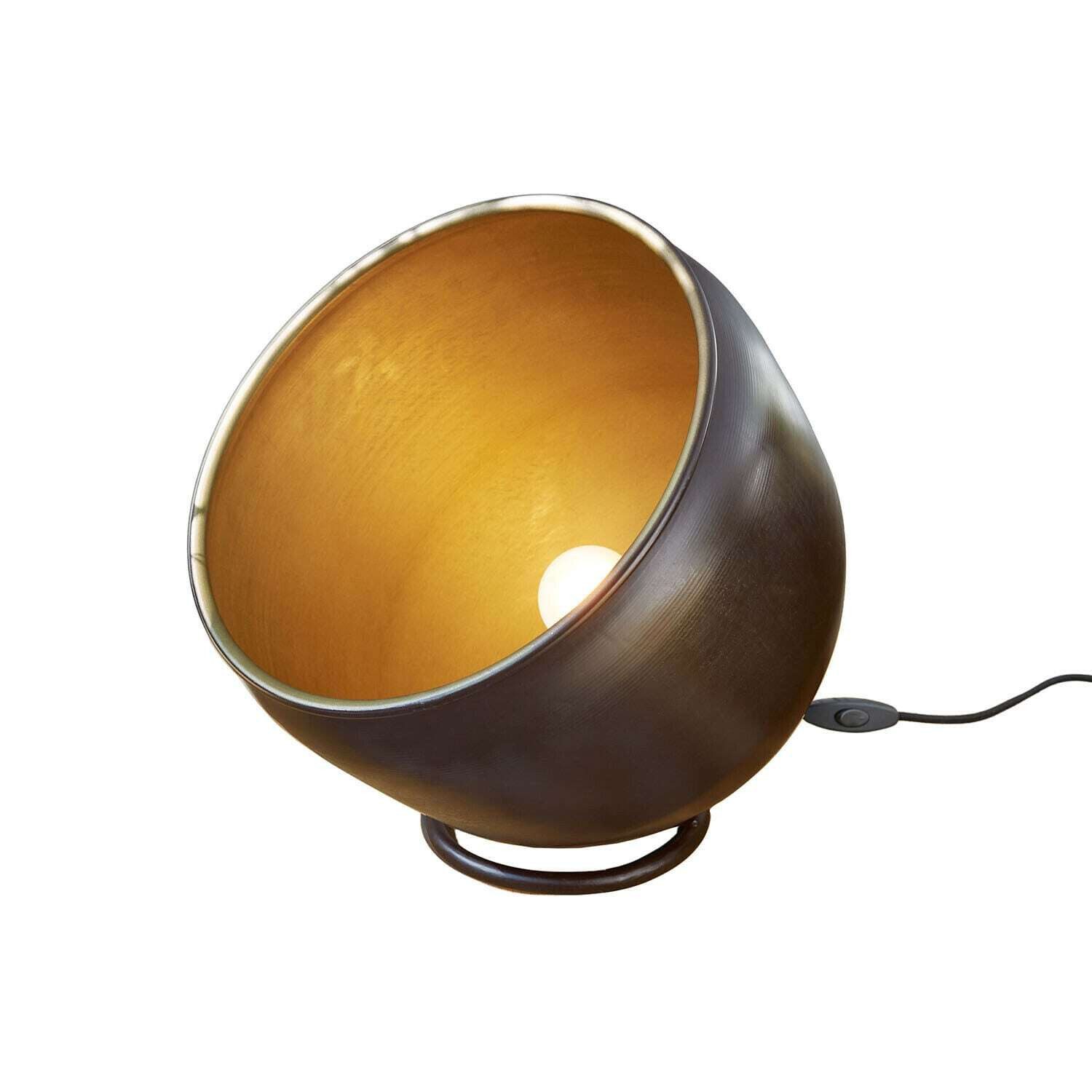 Mirabeau Tischleuchte Bodenlampe Moorford antikschwarz/messing