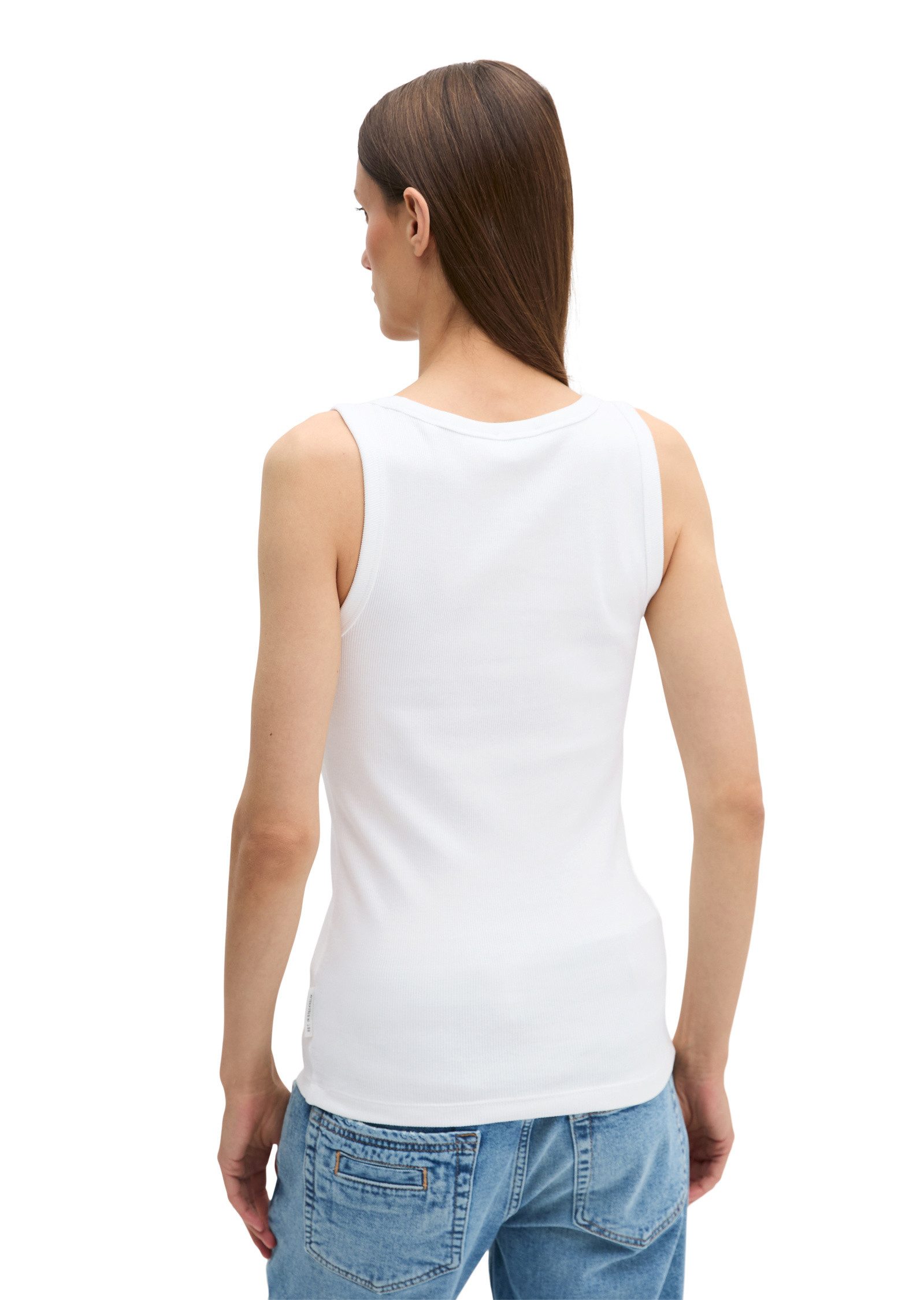 Marc O'Polo T-Shirt aus elastischem Rippjersey