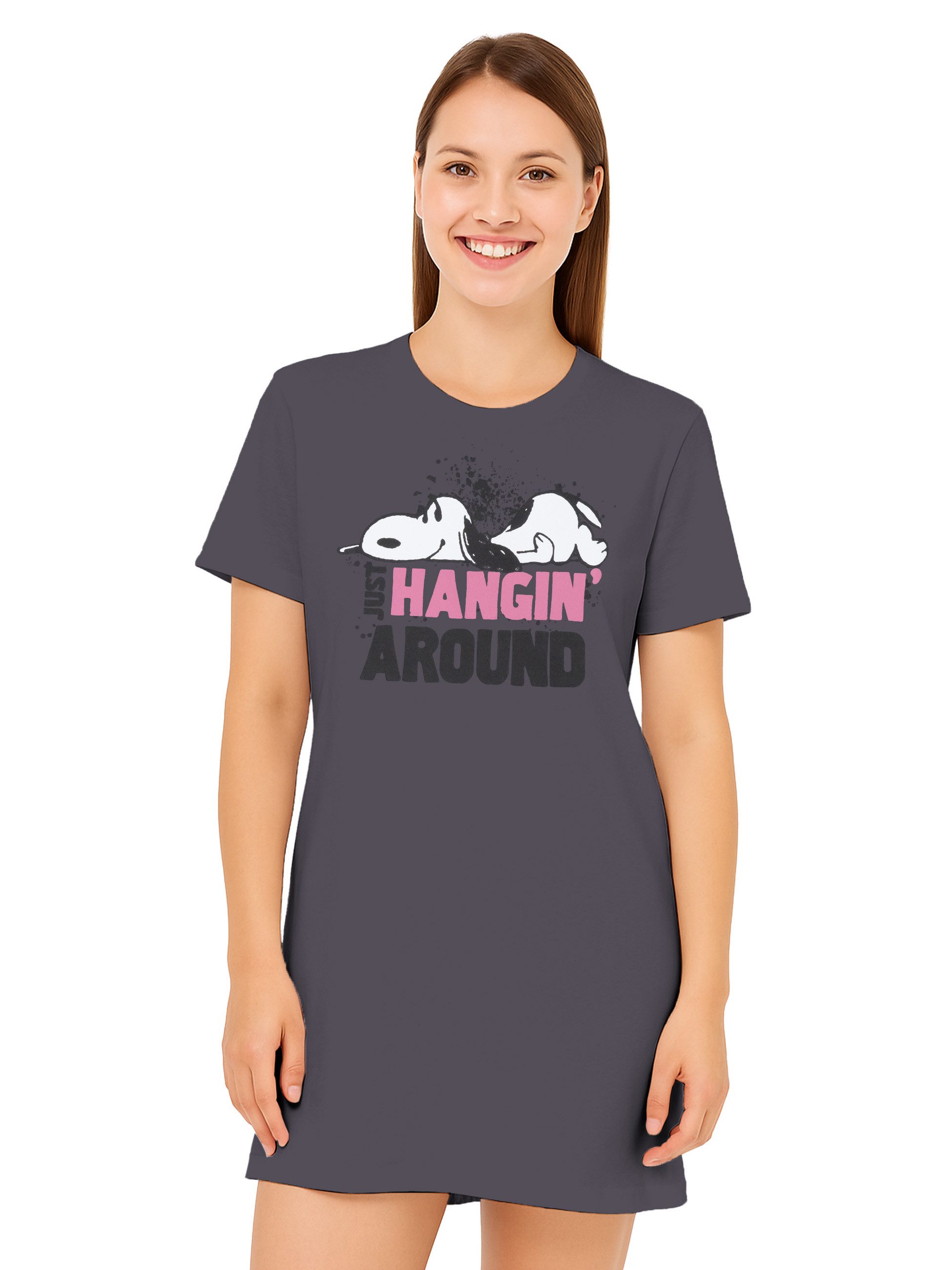 United Labels® Nachthemd The Peanuts Snoopy - Just hangin' around - Kurzarm
