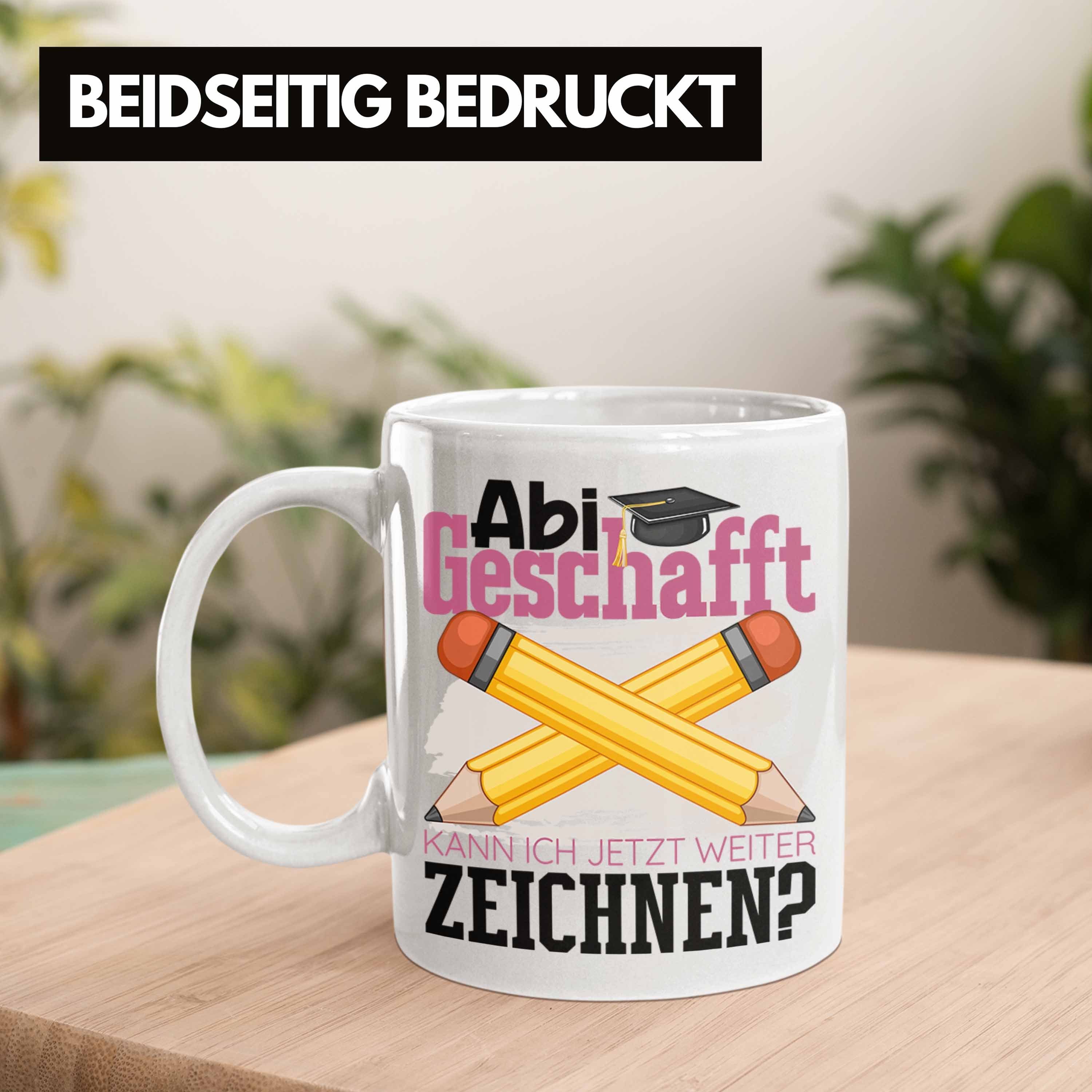 Geschafft W Tasse Weiss Bestanden Abi Ich Prüfung Geschenk Abitur Jetzt Trendation Tasse Kann