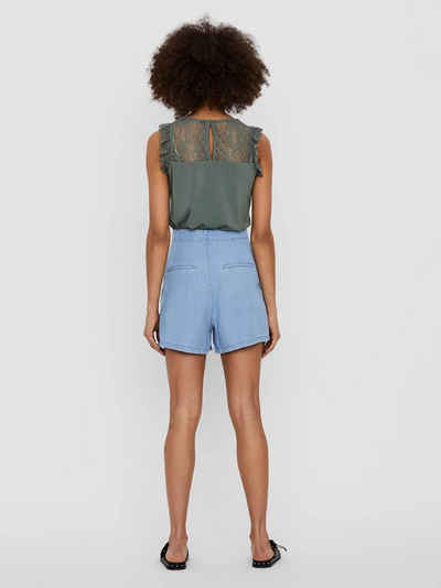 Vero Moda Chinoshorts Mia (1-tlg) Впередes Detail, Plain/ohne Details, Drapiert/gerafft, Falten