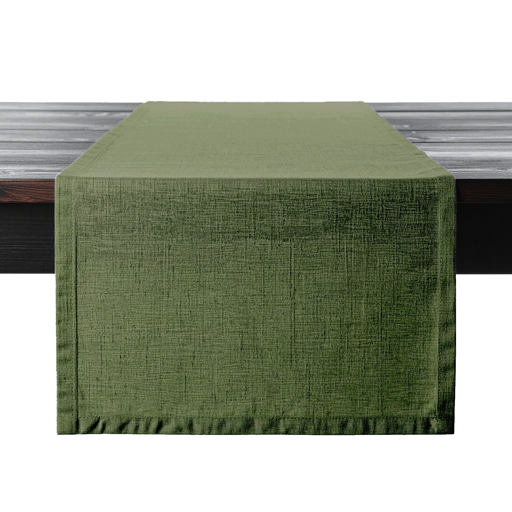 PROFLAX Tischläufer Tischläufer Proflax Leinen olive 50x150 cm, gewebt