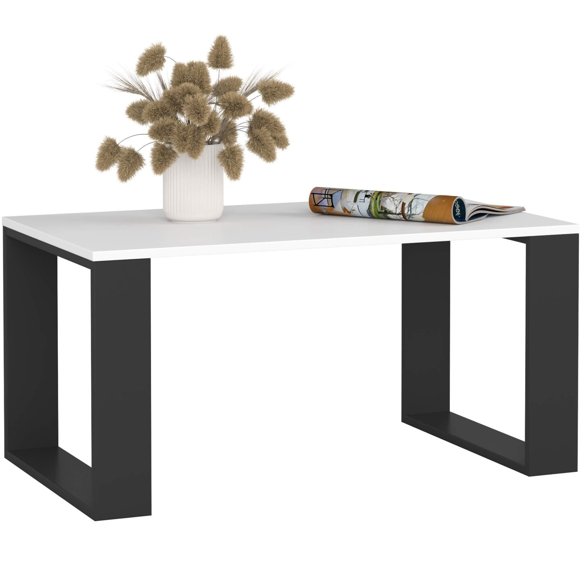Milord FURNITURE Couchtisch Holz mit einem Regal, 92x45x53cm Wohnzimmertisch (Sofatisch, einfacher Aufbau)