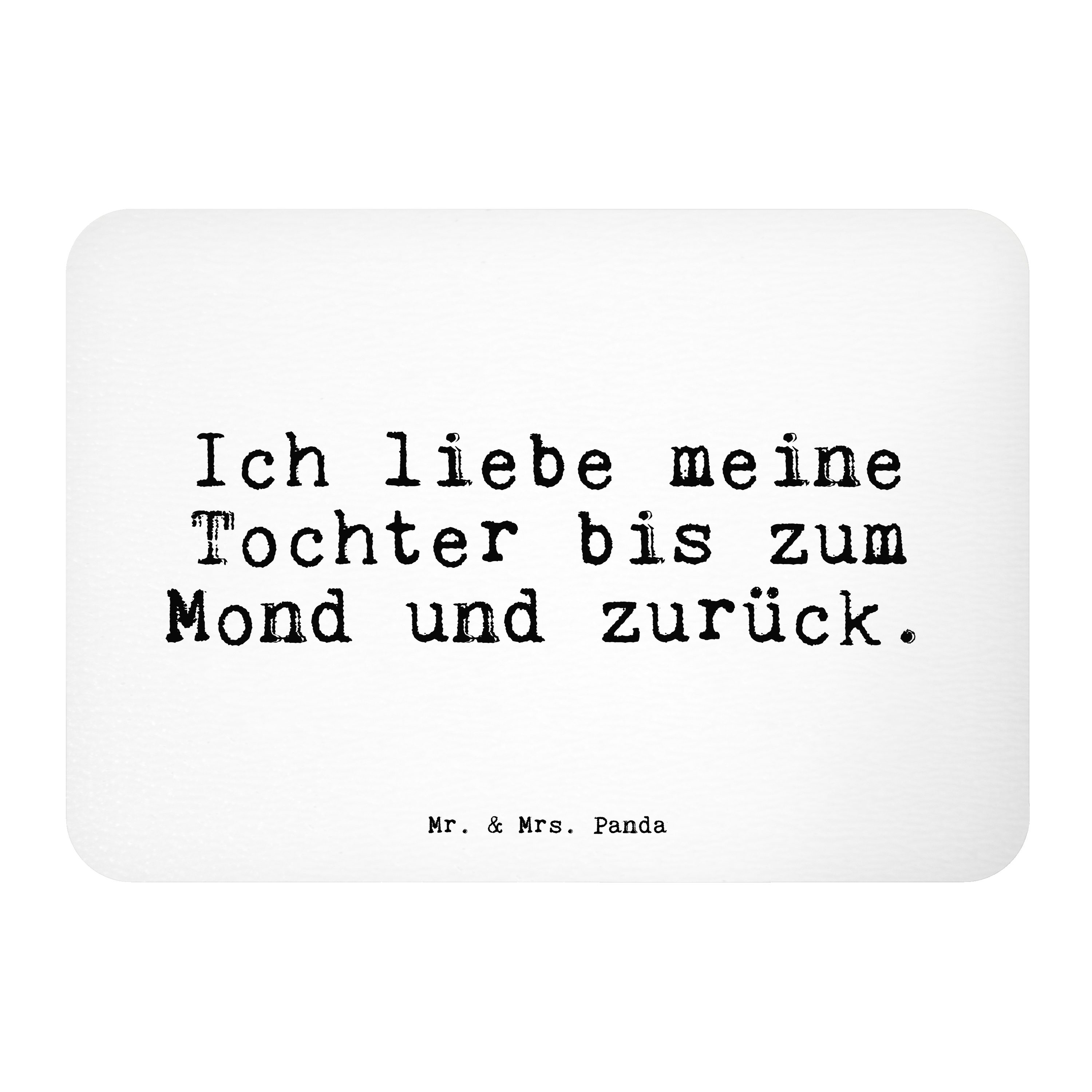 Mr. & Mrs. Panda Ich liebe meine Tochter... Weiß Geschenk