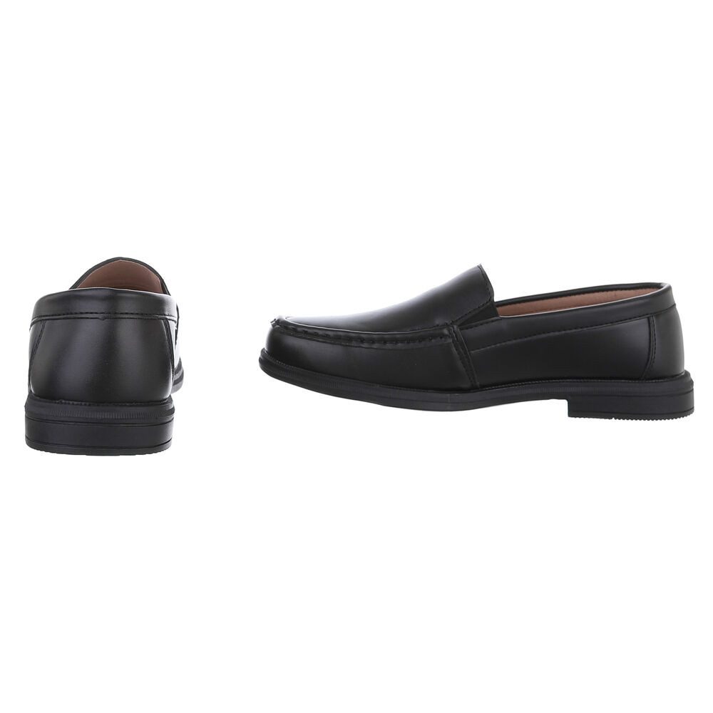 Coolwalk Eleganter Herrenschuh aus Kunstleder für Alltag und Freizeit Slipper (89858848) Blockabsatz Slipper in Schwarz