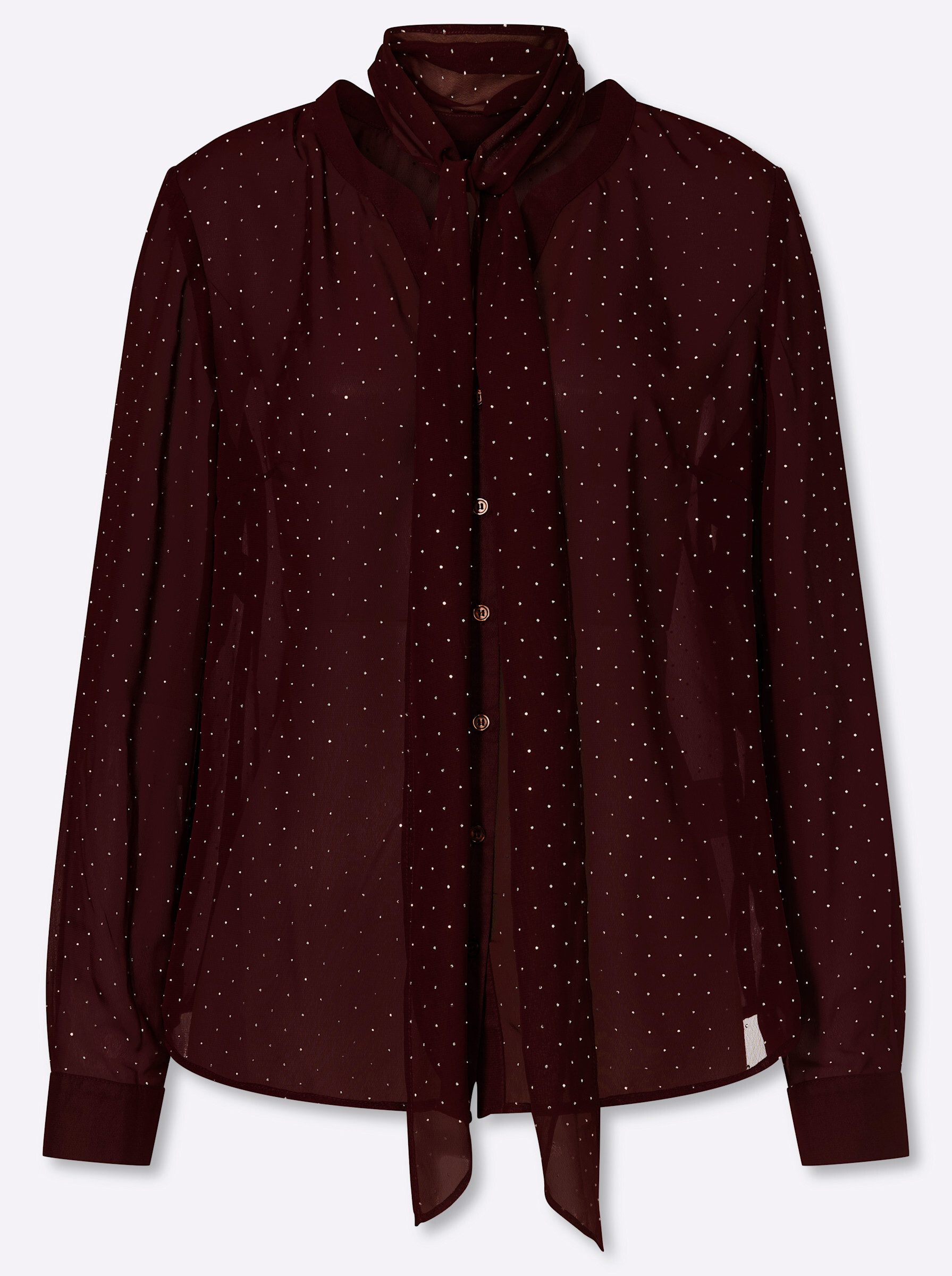 Klassische Bluse Bluse Langarm