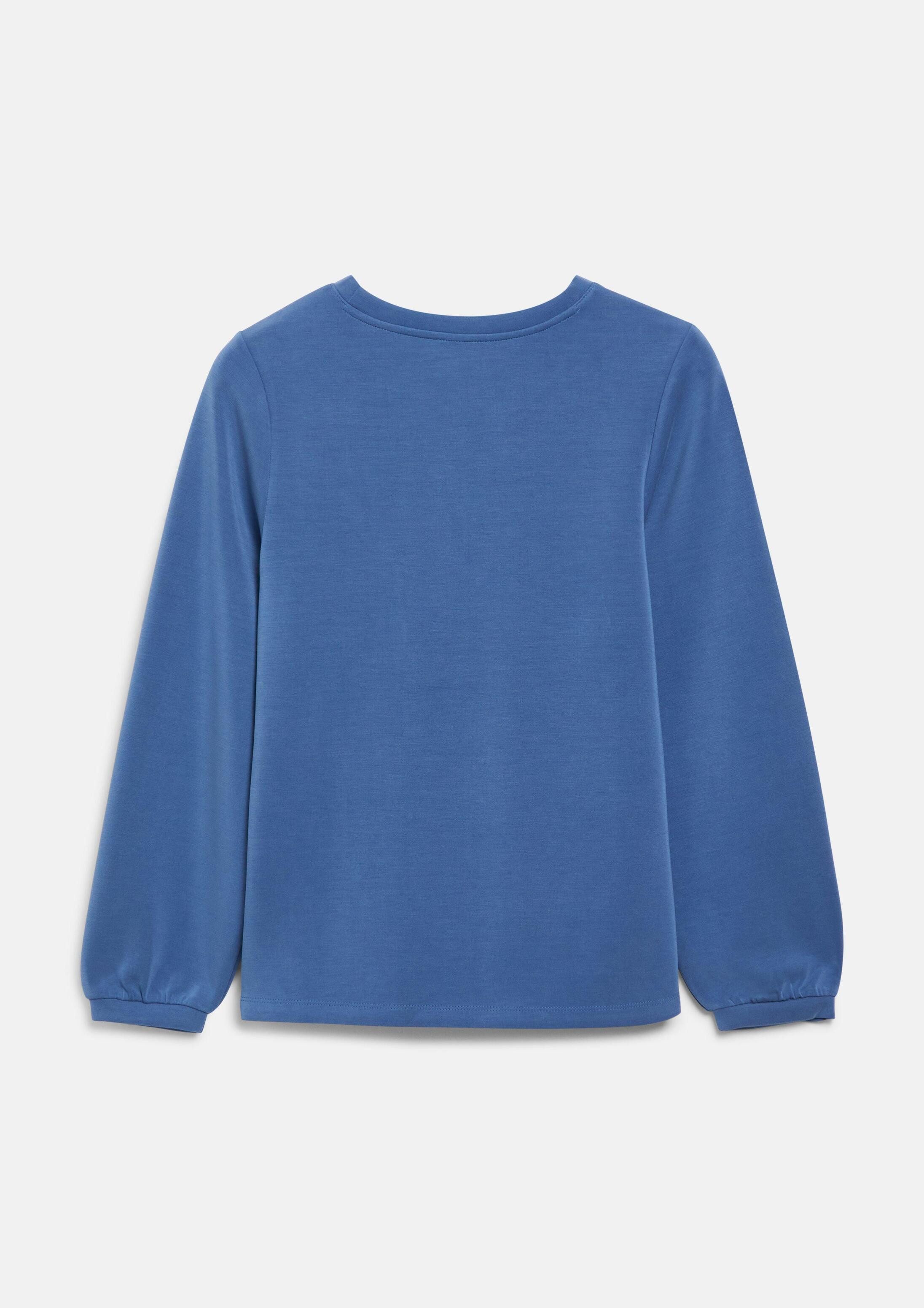 s.Oliver Sweatshirt Sweatshirt Scuba-Sweatshirt mit weitem Arm
