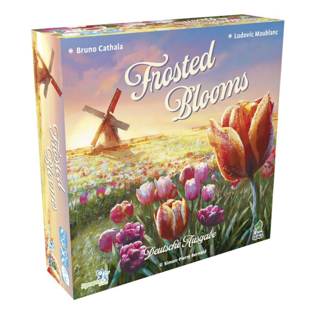 JoeKas World Spiel Frosted Blooms (DE) Brettspiel Legespiel Blumen, Familienspiel Gelegenheitsspieler Plättchenlegen Legespiel