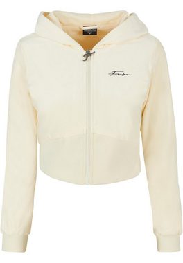 Fubu Kapuzenpullover Fubu Damen FW224-020-1 Signature Velours Zip Hoodie offwhite (1-tlg)