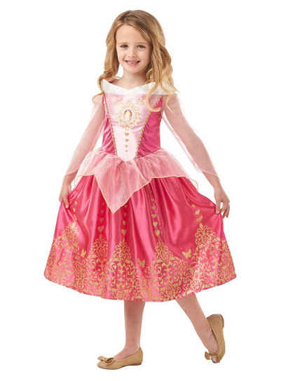Rubie´s Kostüm Disney Prinzessin Dornröschen Glitzer Kinderkostüm, Werde zur Disney Princess mit jeder Menge Glitter!