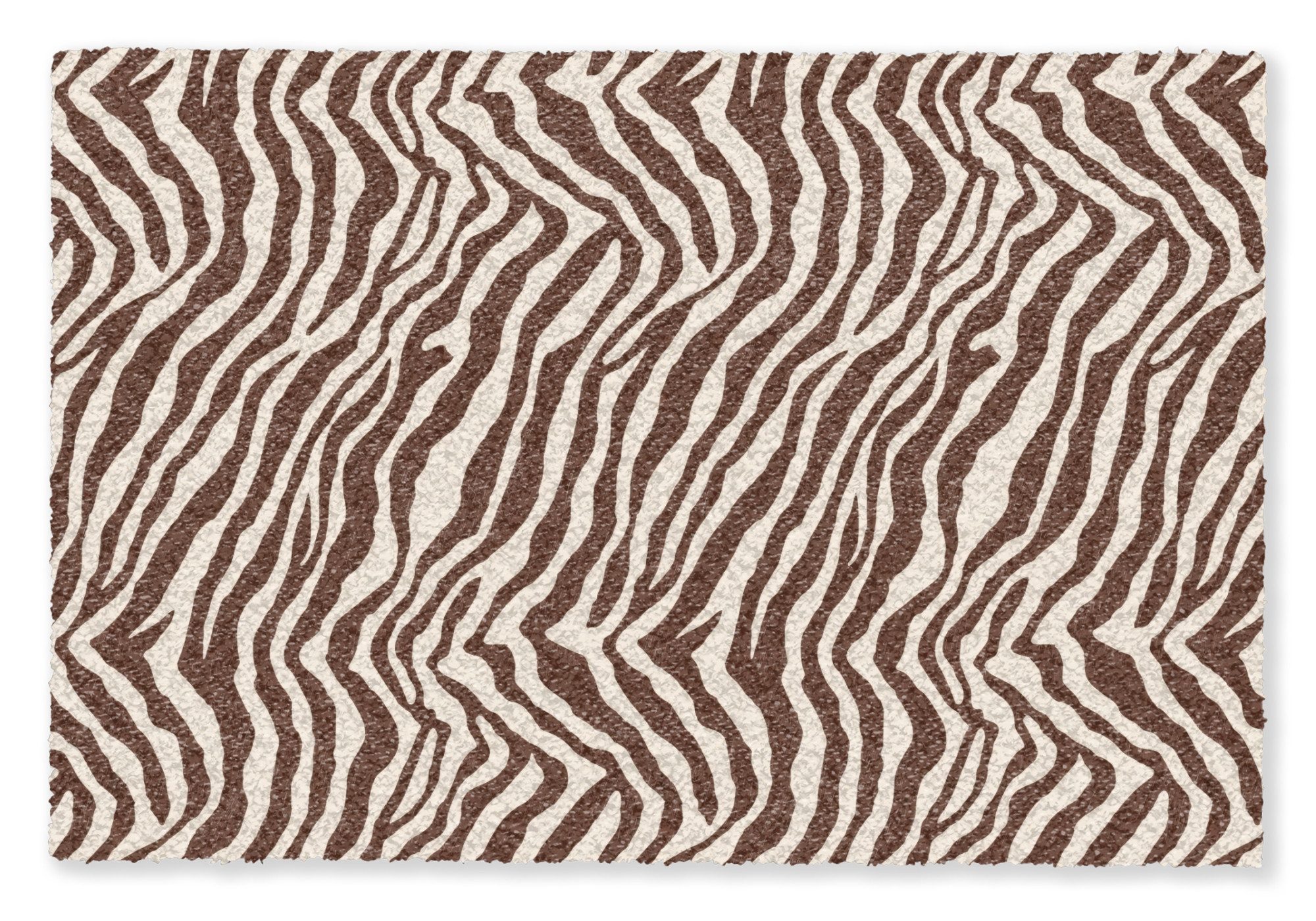 MuchoWow Fußmatte Zebra - Muster - Schwarz - Weiß, Rechteckig, innen Schmutzfangmatte, Tür, Schmutzfänger Flur, Teppich 60x40 cm