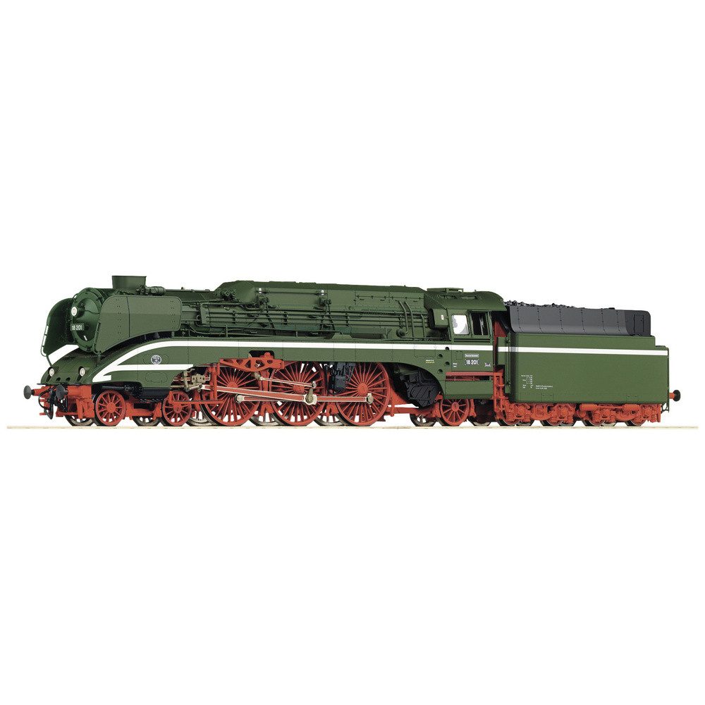 Diesellokomotive Roco 7100006 H0 Schnellfahr-Dampflok 18 201 mit Kohlefeuerung der DR