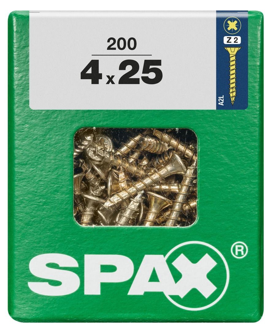 SPAX Holzbauschraube Spax Universalschrauben 4.0 x 25 mm PZ 2 - 200