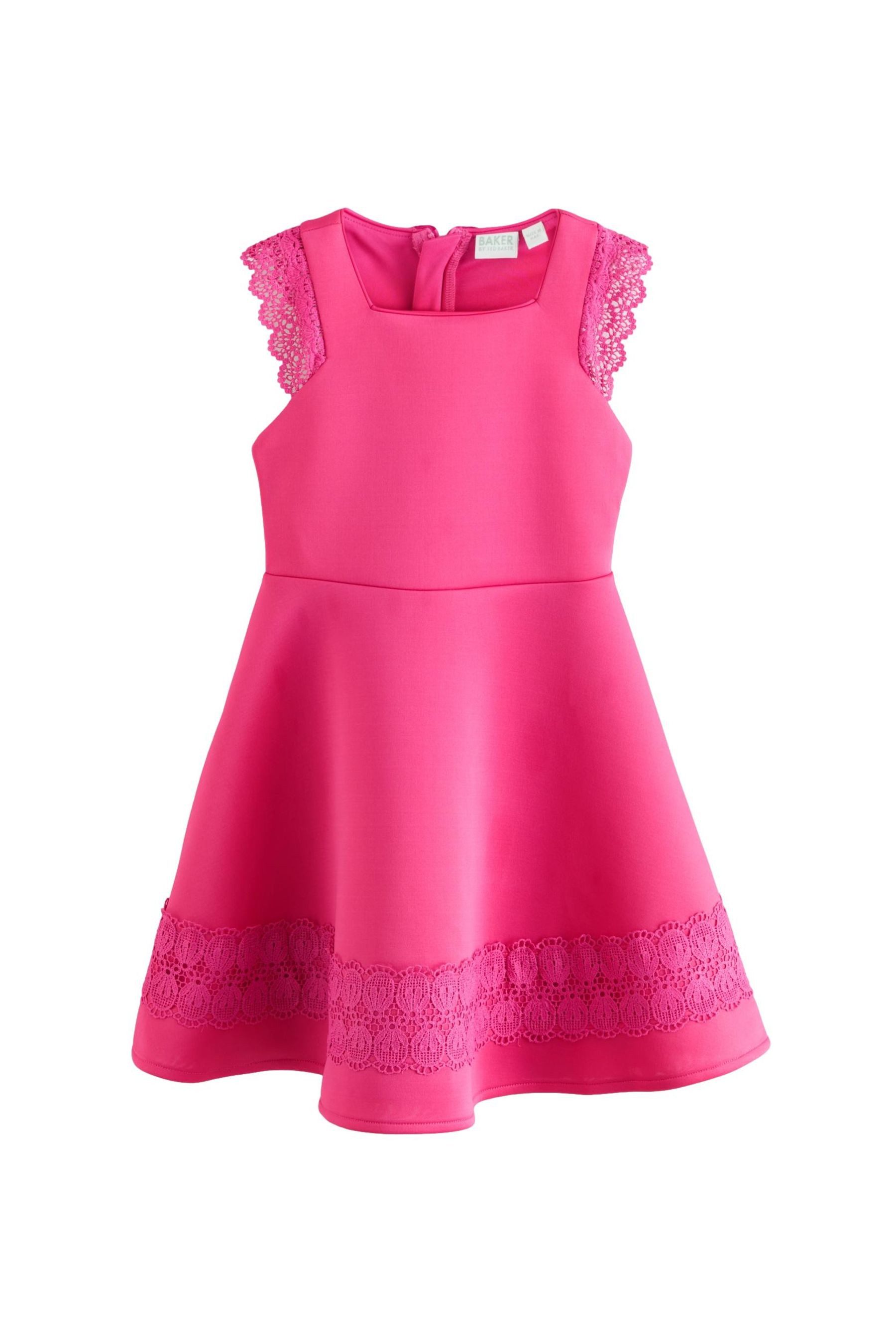 Baker by Ted Baker Partykleid Baker by Ted Baker Scuba-Kleid mit Spitze (1-tlg)