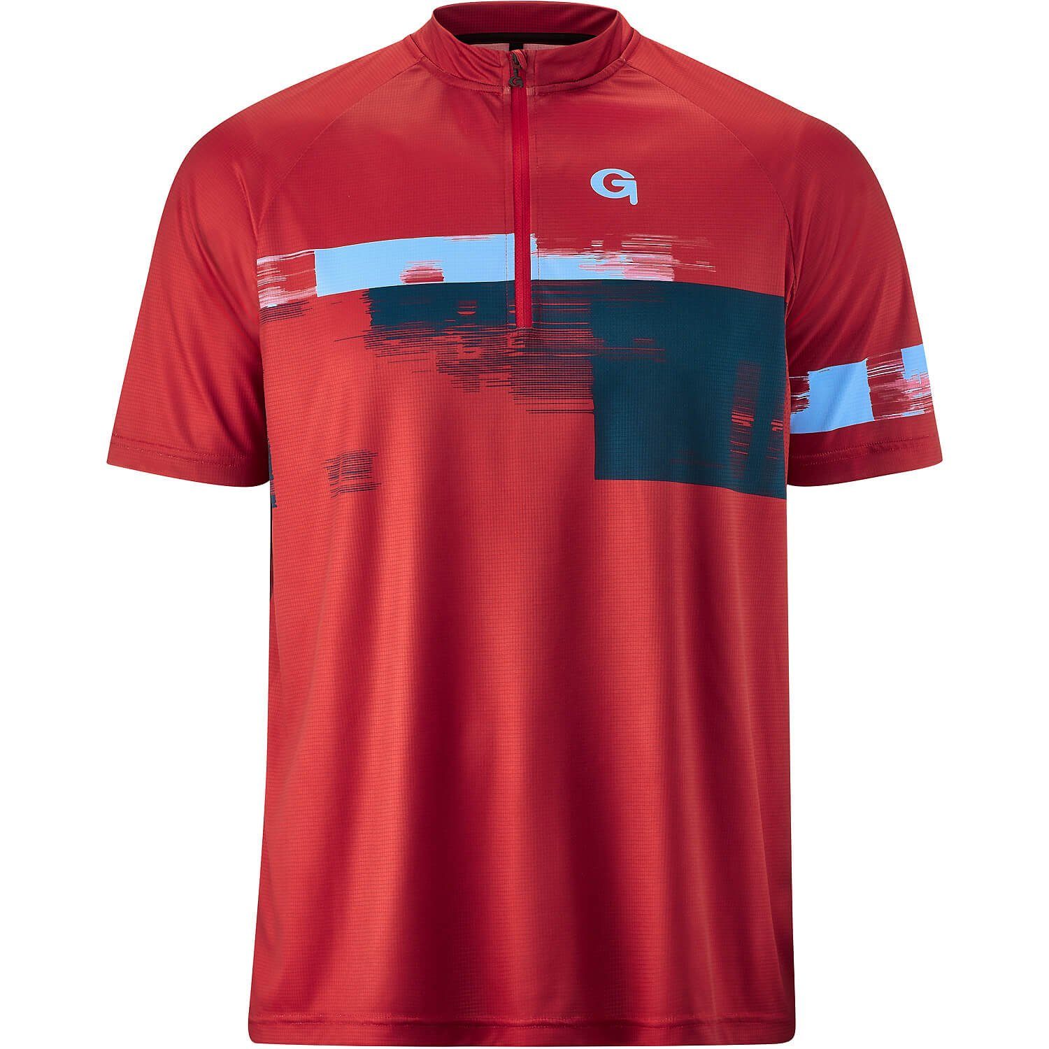 Gonso Radtrikot Bikeshirt-1/2-HZ Avisio Rot | 