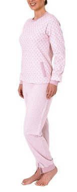 Normann Care Pyjama Damen Pflegeoverall langarm mit Reißverschluss am Rücken und am Bein