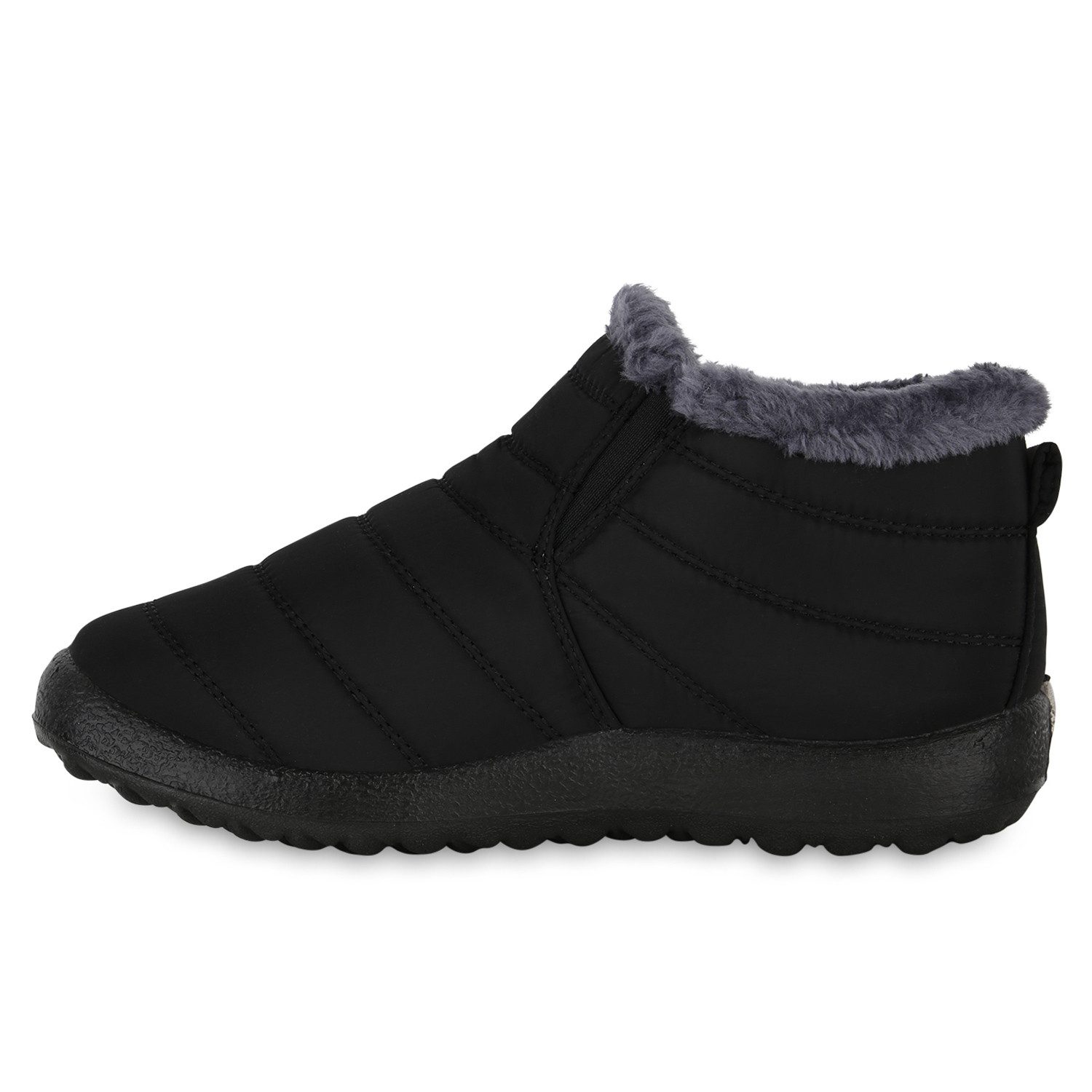 VAN HILL 841499 Winterstiefelette Damen Warm Gefütterte Winter Boots Stiefeletten Bequeme
