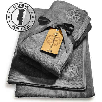 Liebenstein Handtücher »Premium Duschhandtuch 70x140 cm aus feinster Baumwolle«, (2-St), mit 550 g/ m² - außergewöhnlich weich und saugstark