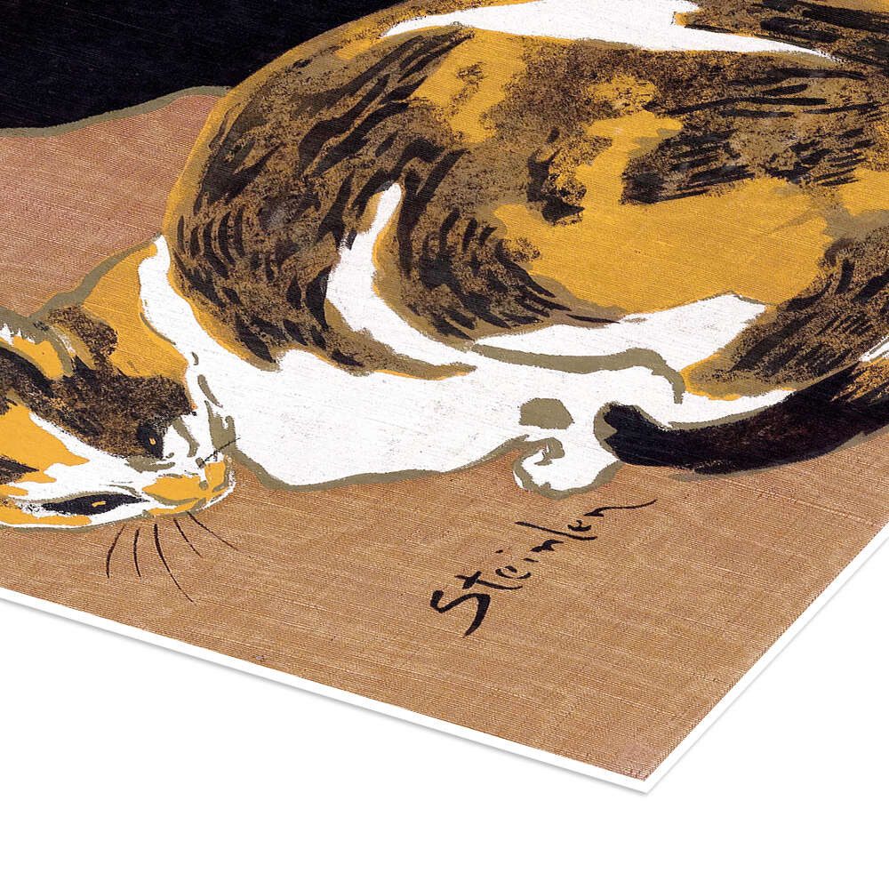 Posterlounge Wandbild Zwei Katzen, Théophile-Alexandre Steinlen, erhältlich als Poster, Leinwandbild, Wandsticker oder Acrylglasbild