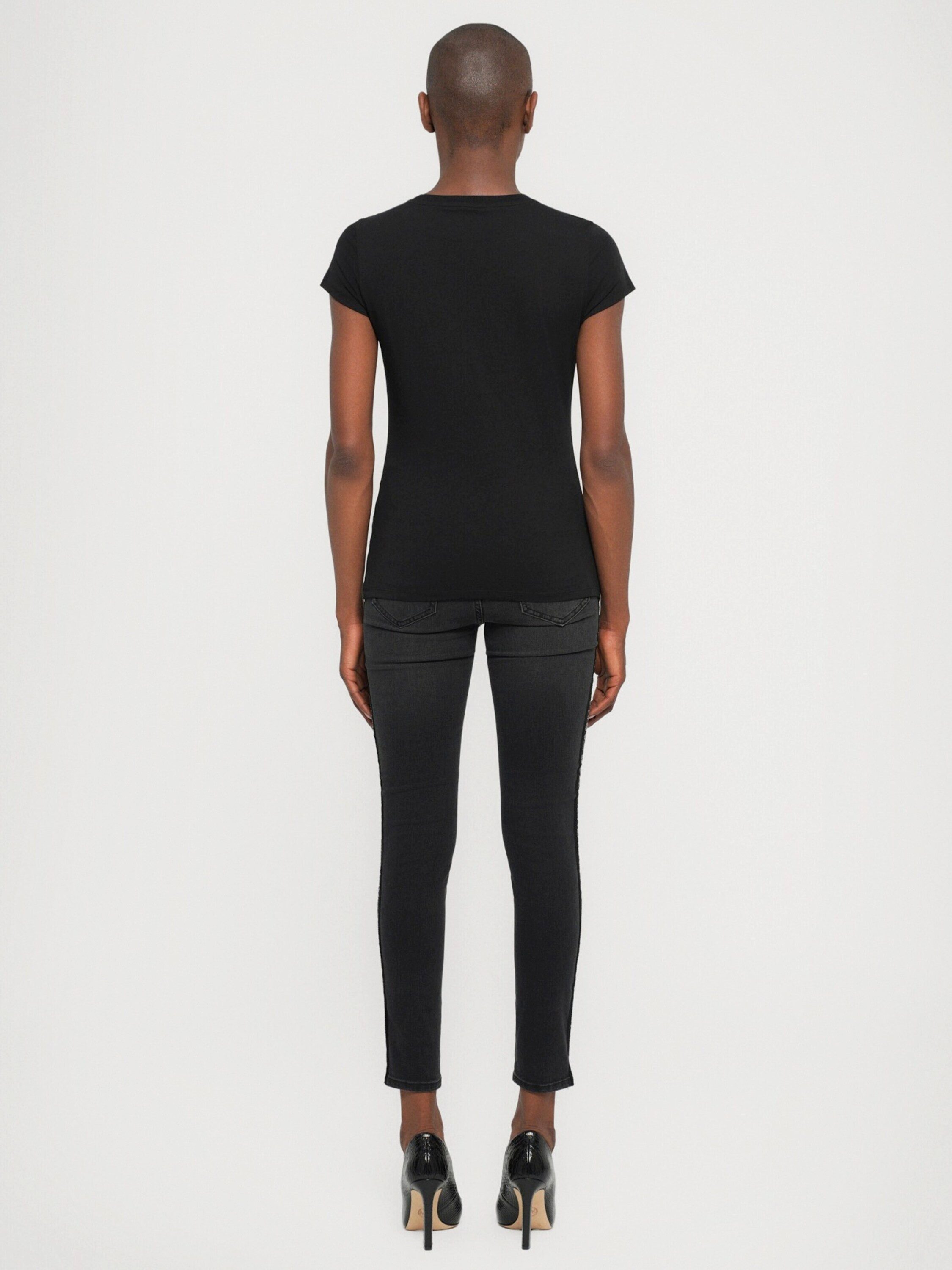 ARMANI EXCHANGE T-Shirt (1-tlg) Ziersteine